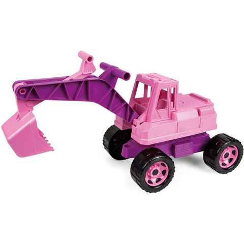 Lena® Spielzeug-Aufsitzbagger Giga Trucks, rosa, Made in Europe