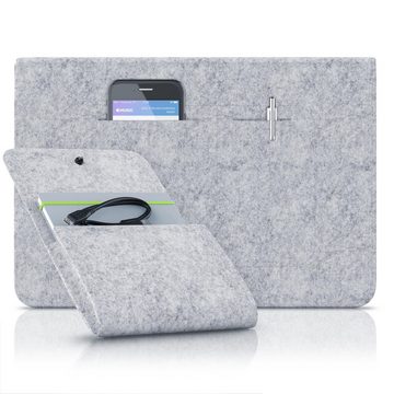 Aplic Laptoptasche, Notebooktasche mit Zubehörfächern für Laptops bis 13,3"(33,7cm)