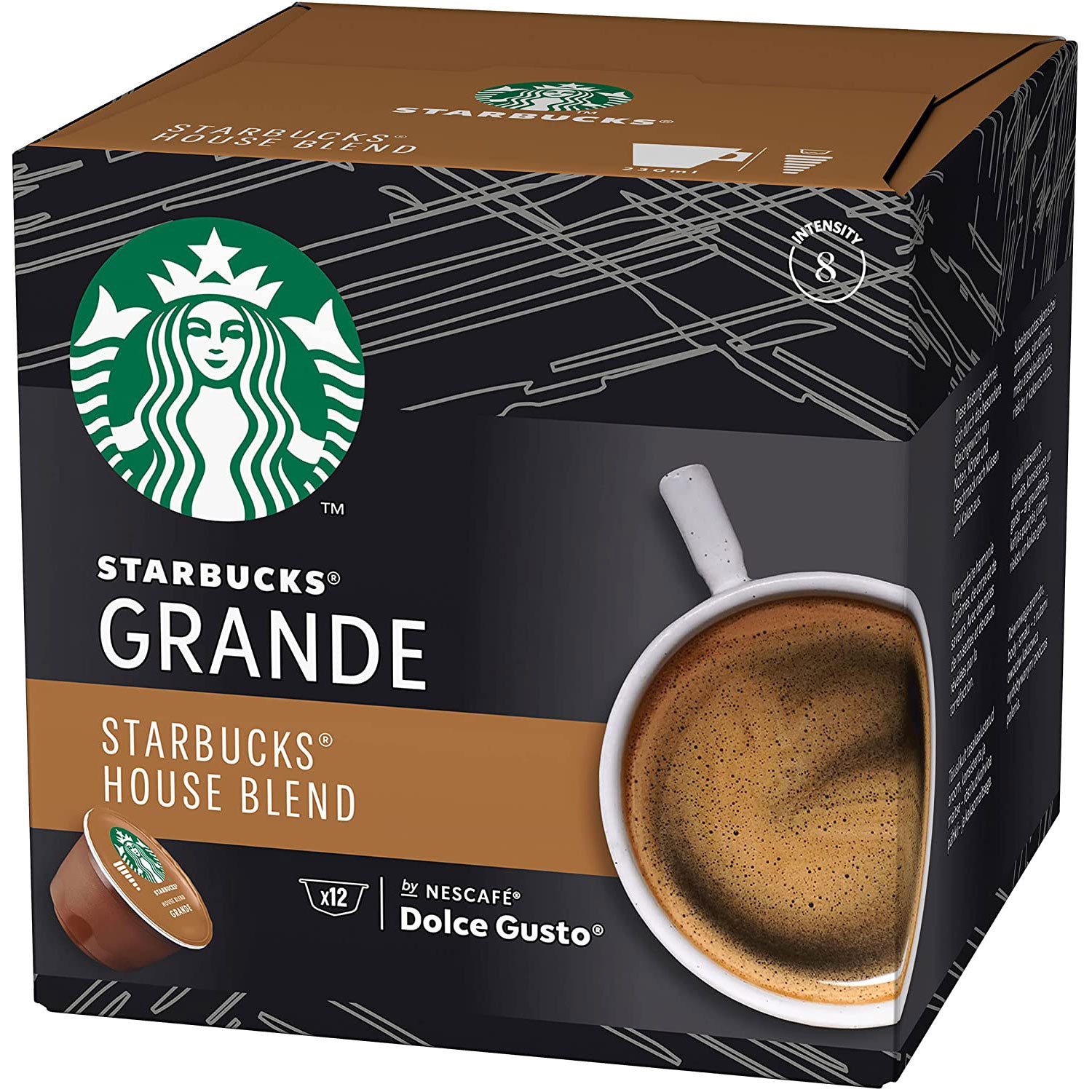 Starbucks Kaffee, Starbucks Dolce Gusto House Blend Grande Arabica Kaffee 102g