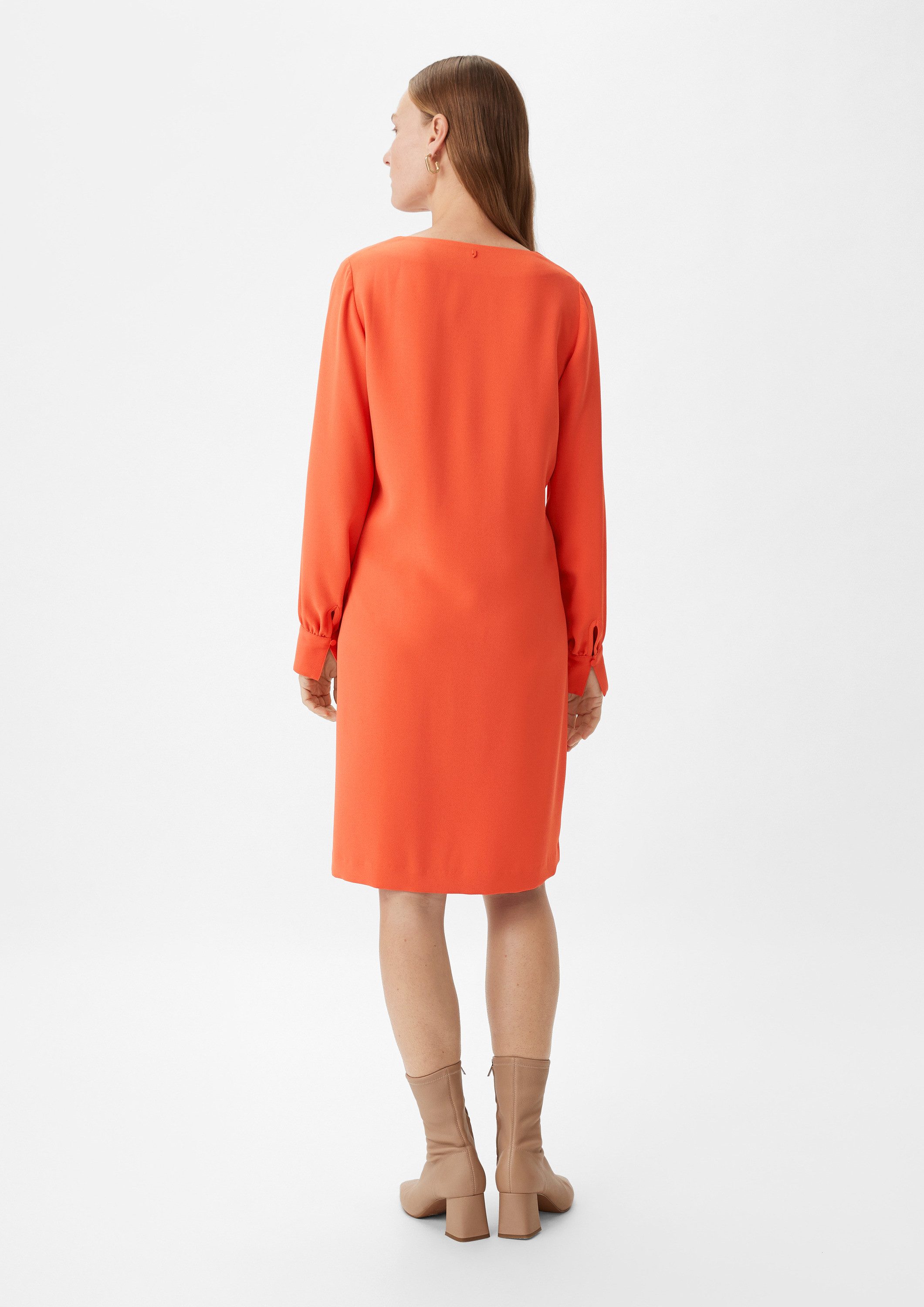 comma Minikleid Kleid Kleid aus Crêpe