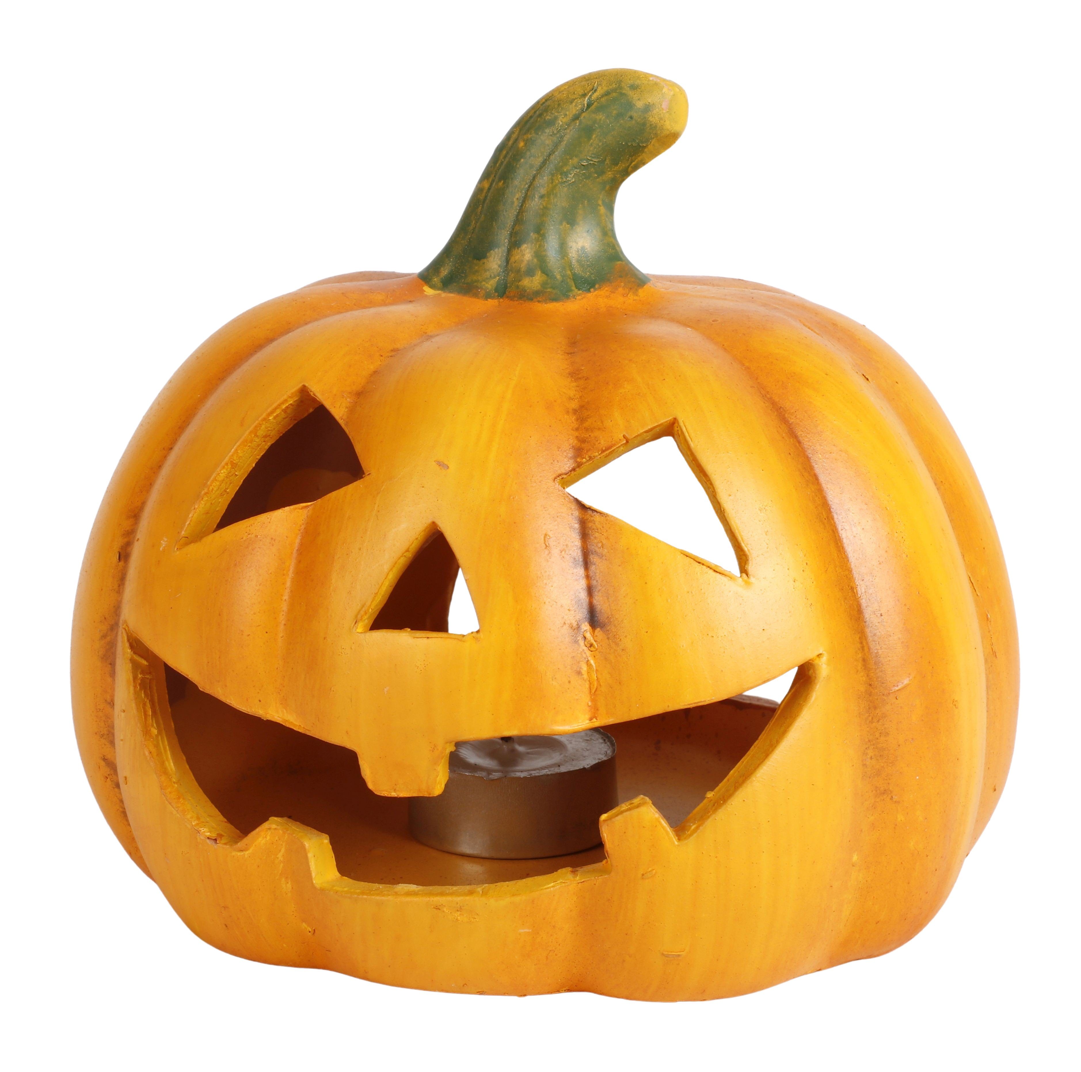 sesua Windlicht Kürbis Terrakotta Windlicht Halloween günstig online kaufen