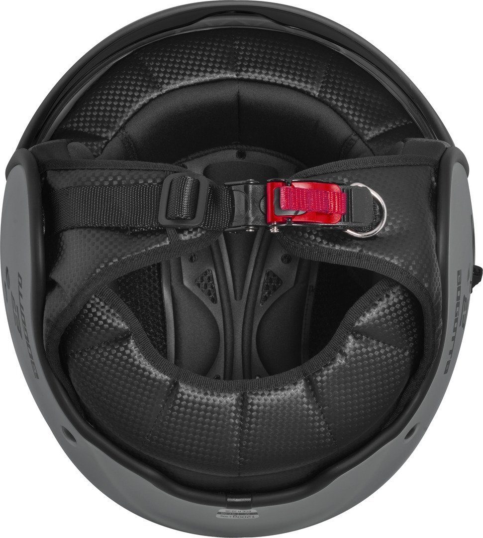 Bogotto Motorradhelm H595 SPN Jethelm, herausnehmbares Innenfutter,integriertes Sonnenvisier