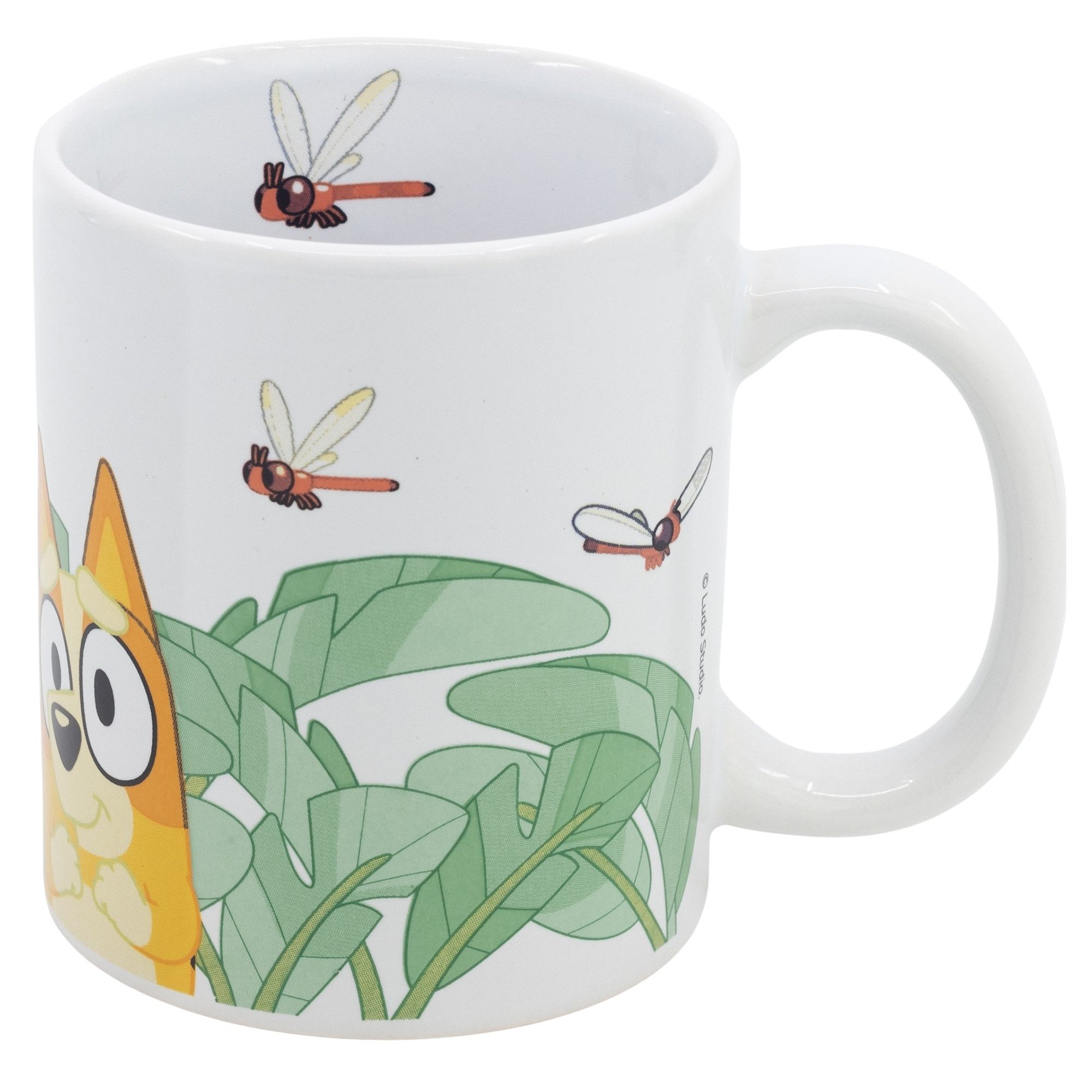 Bluey Tasse Bluey und Bingo Kinder Teetasse Kakaotasse Geschenkidee 325 ml, Keramik