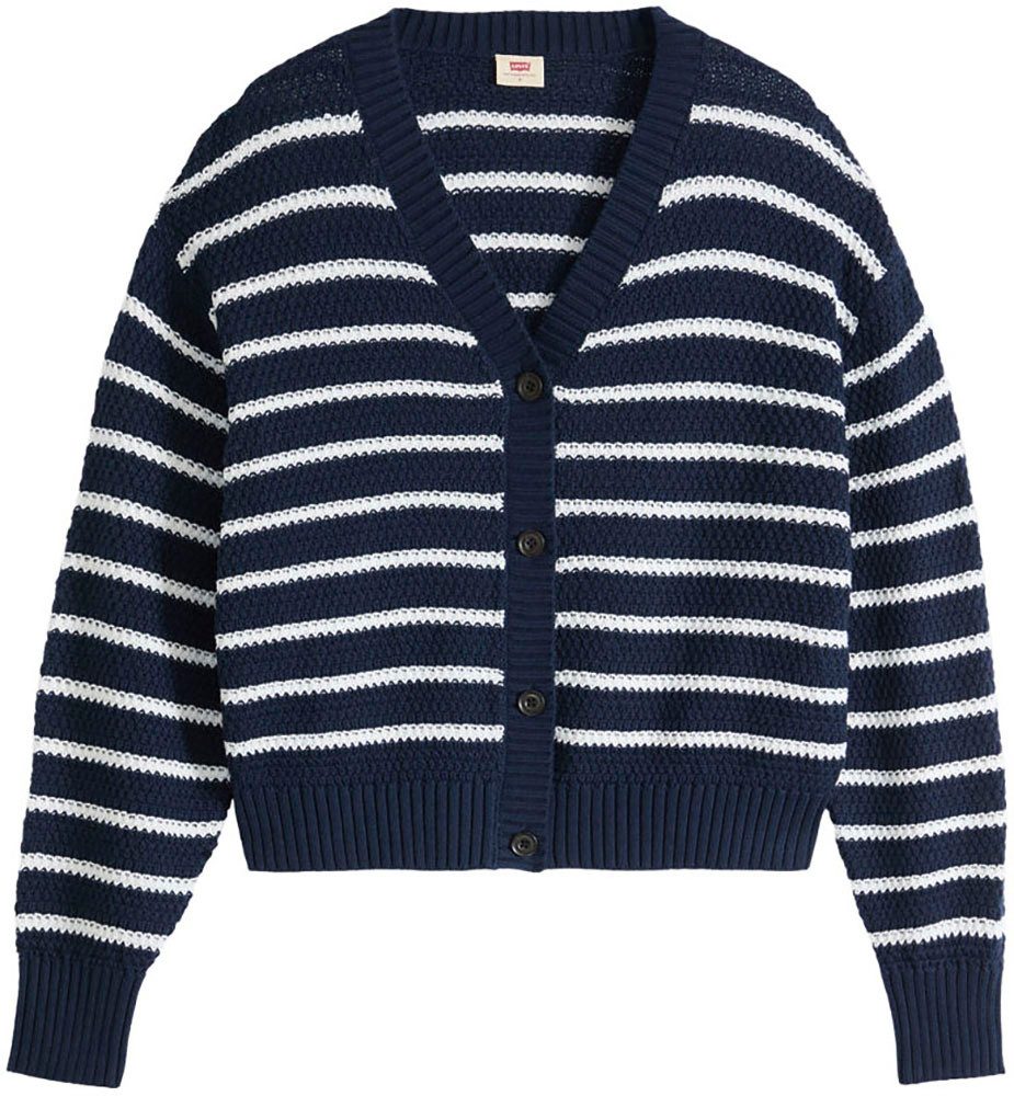 SUSANNE STRIPE NAVY BLAZER NOVELTY STITCH