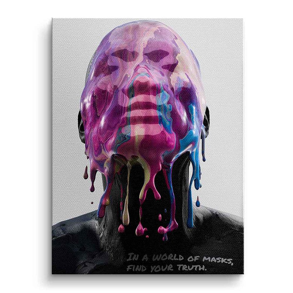 DOTCOMCANVAS® Leinwandbild Transient Mask, Leinwandbild Transient Mask Kunstdruck Wandbild