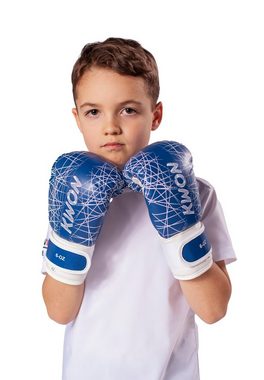 KWON Boxhandschuhe Kinder neon pink blau Box-Handschuhe Boxen Kickboxen MMA Kids (small klein, Kinderboxhandschuhe), 6 Unzen, hochwertige Qualität