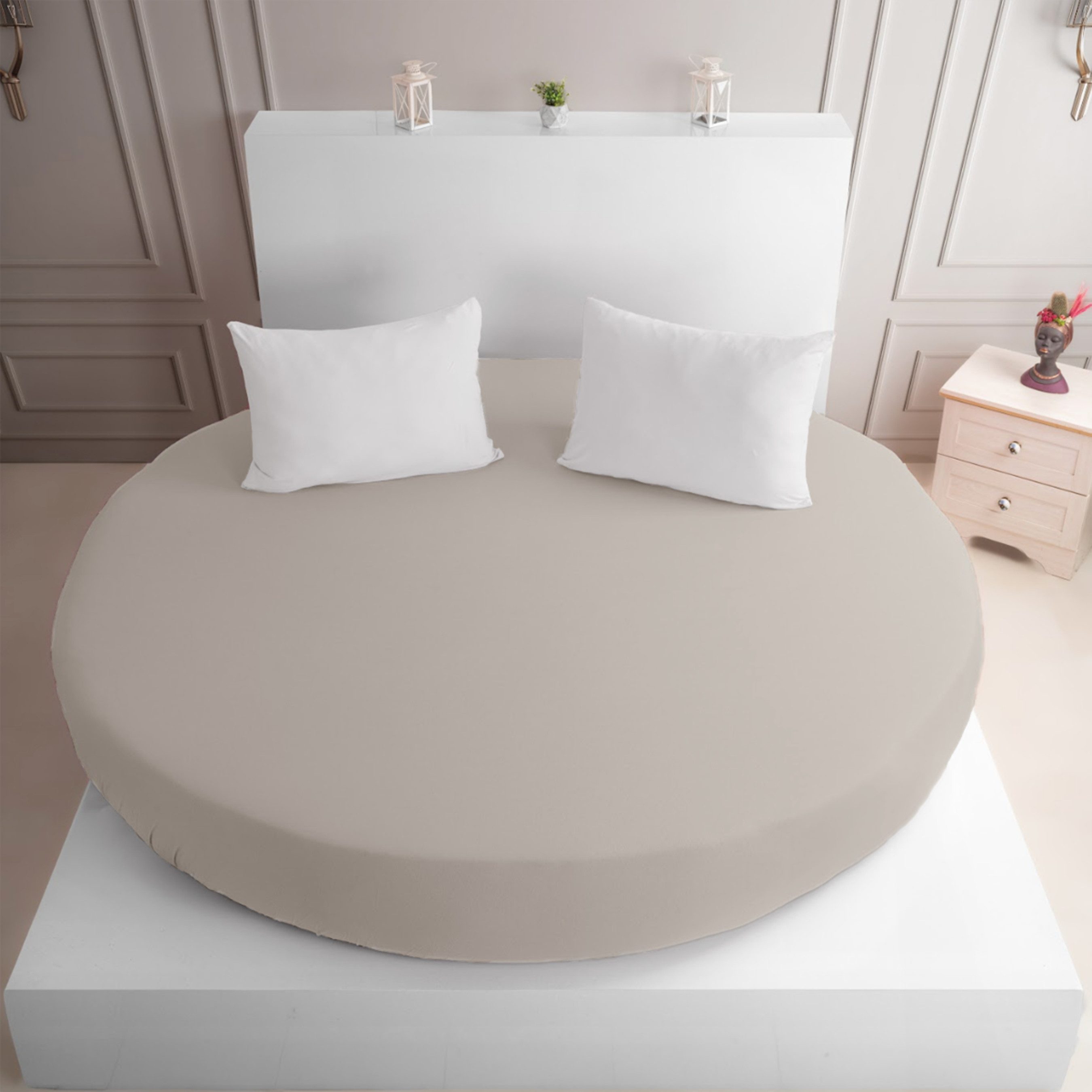 Strauss Home Spannbettlaken Premium RUND 220x220 günstig online kaufen