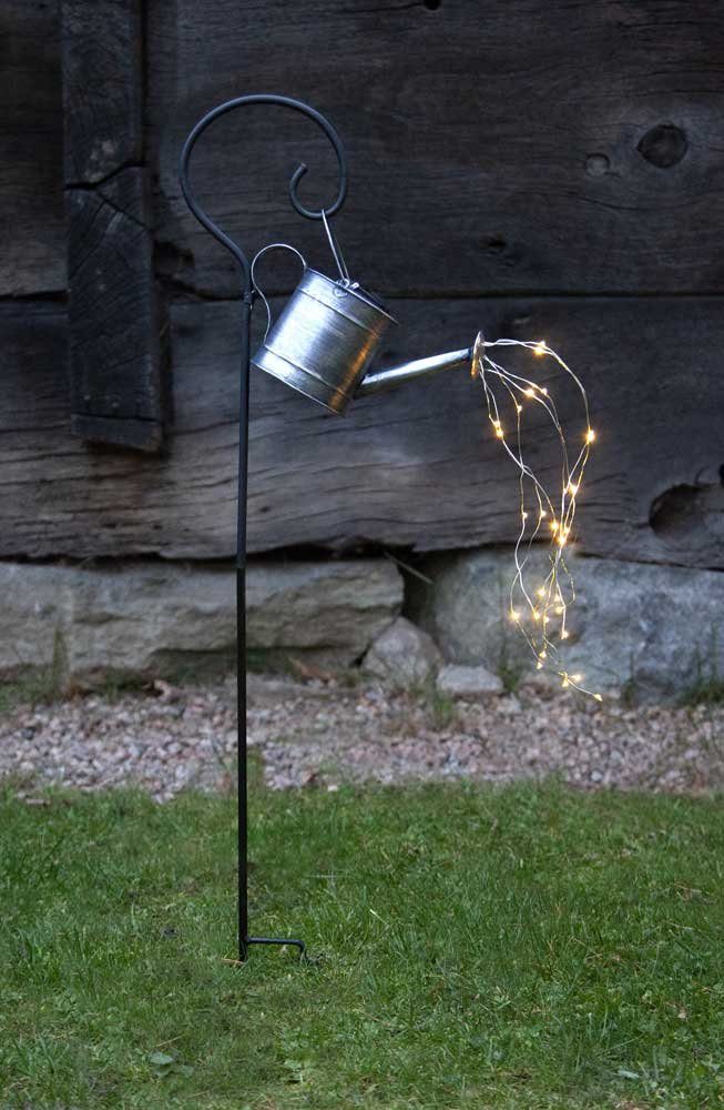 Can, LED, Lichterbündel Dew LED Giesskanne LED TRADING Solarleuchte Water Solar STAR Gartenstecker warmweiss, 28 Drop