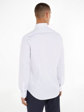 Calvin Klein Langarmhemd TWILL 2 COLOR PRINT SHIRT mit Markenlabel