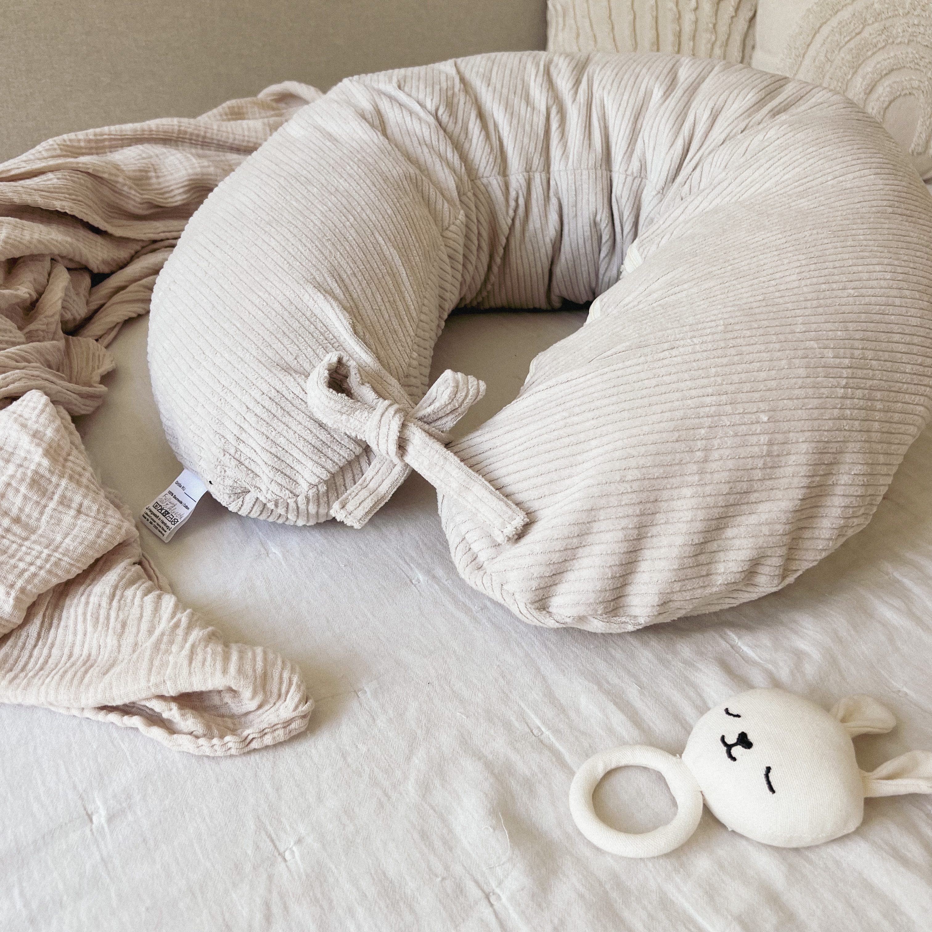 LittleANTunique Stillkissen Stillkissen Cord beige, Seitenschläferkissen günstig online kaufen