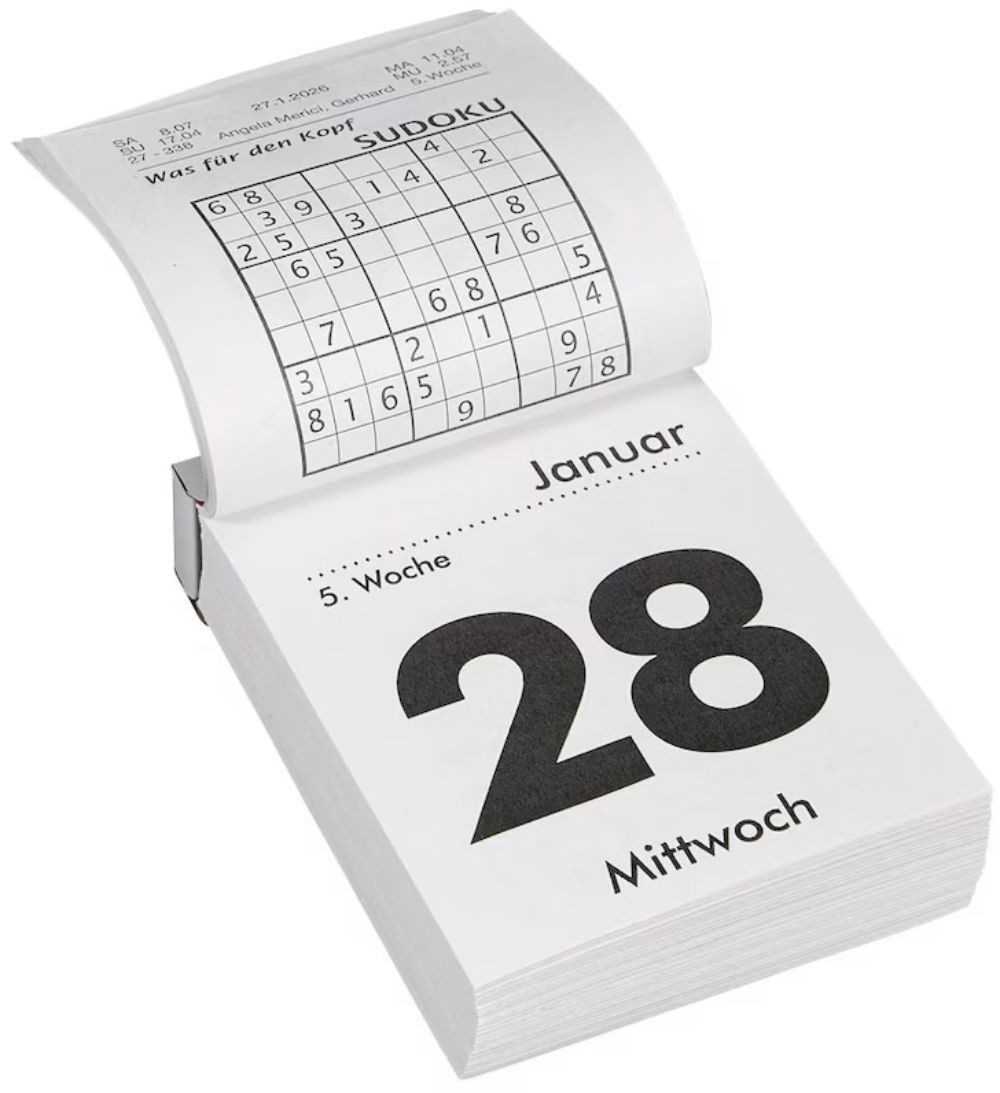Herlitz Abreißkalender Wandkalender 2027 Gr.4 (6,5 x 10cm) - 1tlg – Bild 4 von 5