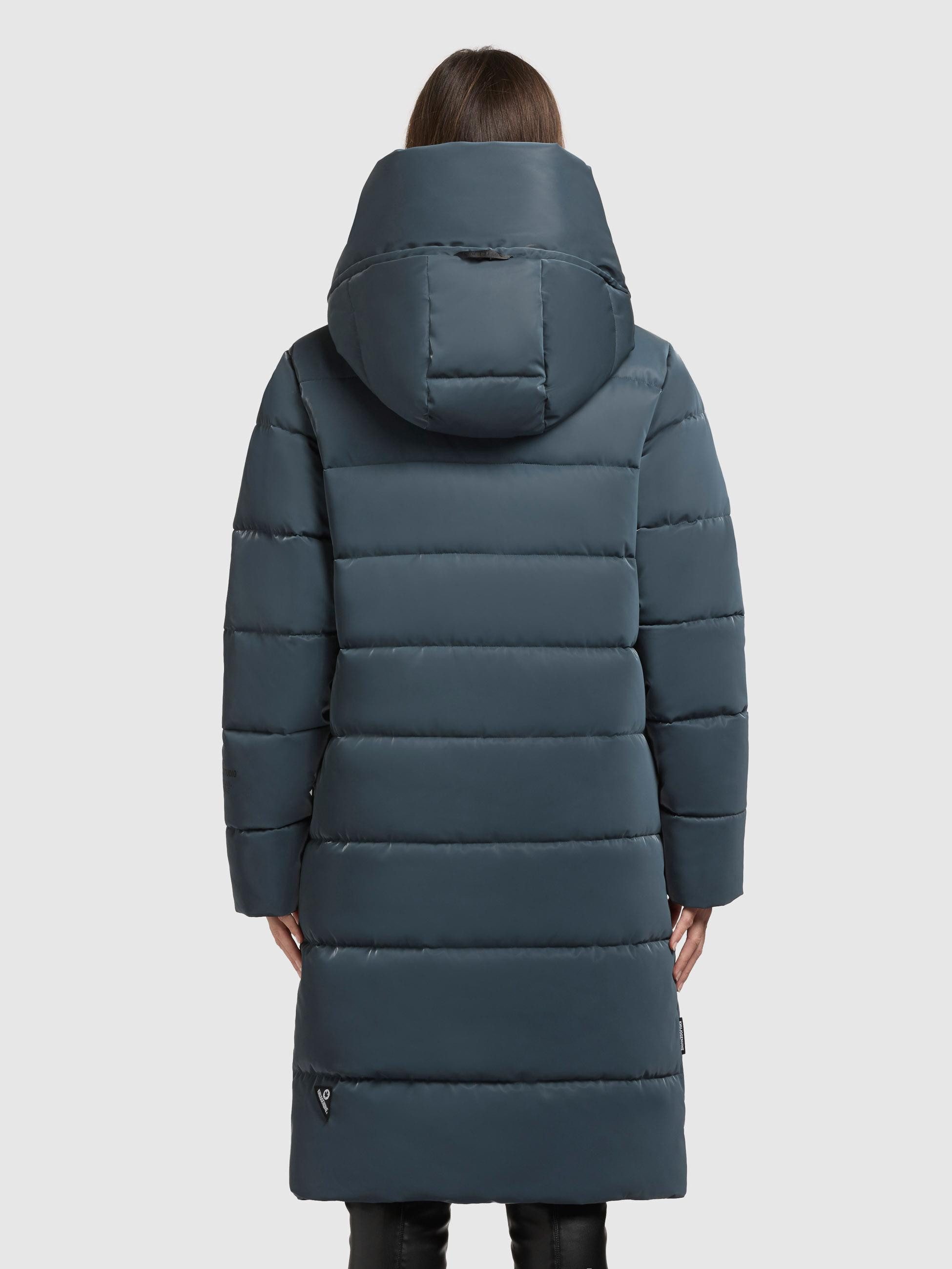 khujo Steppmantel Jilias6 Shiny Wintermantel aus einem auffällig glänzendem Material