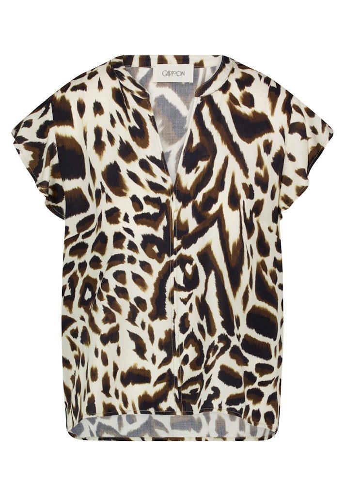 Cartoon Blusentop Bluse Kurz 1/2 Arm