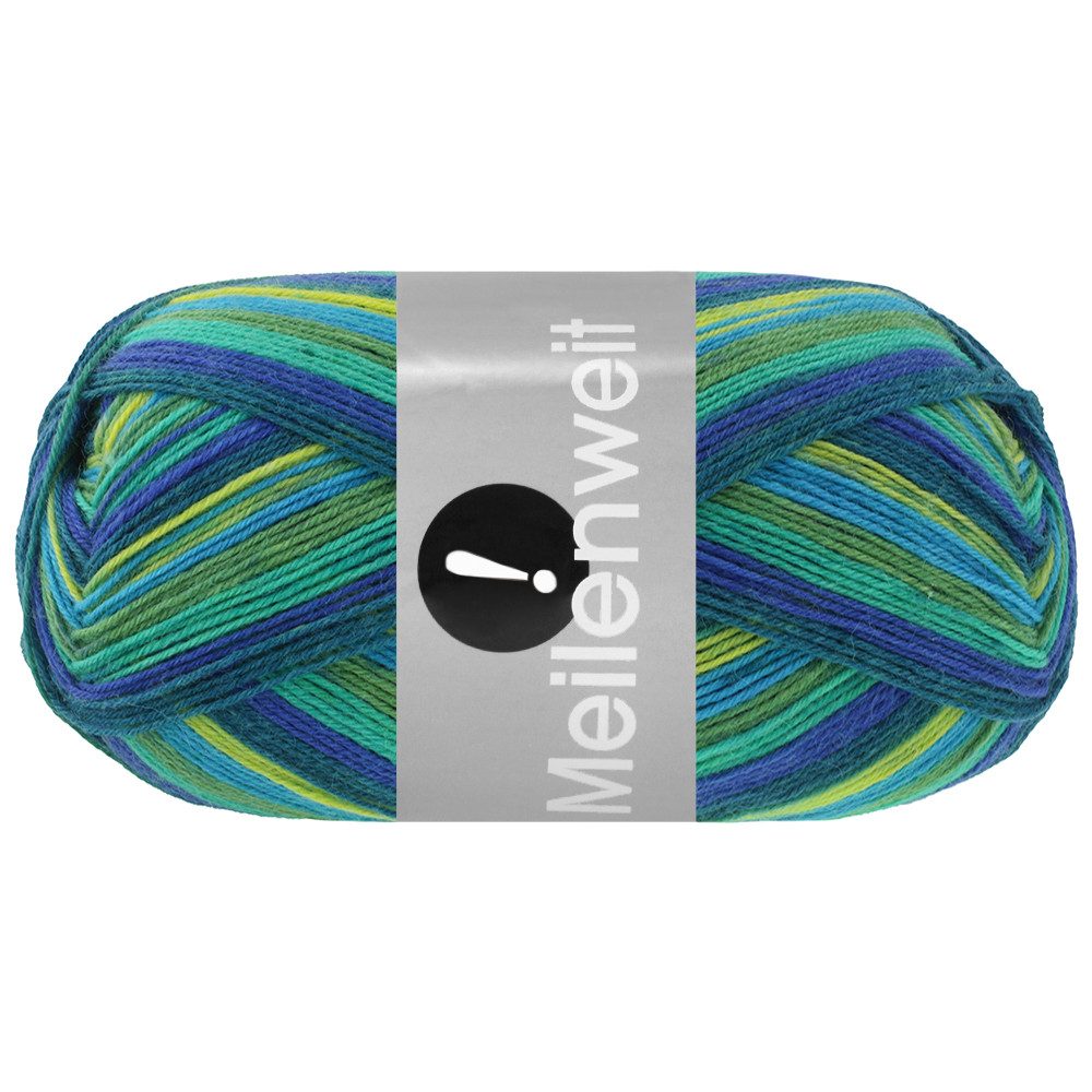 LANA GROSSA MEILENWEIT 100 g AKTION Häkelwolle, 420 m (hochwertige 4-fach Sockenwolle), 100 g