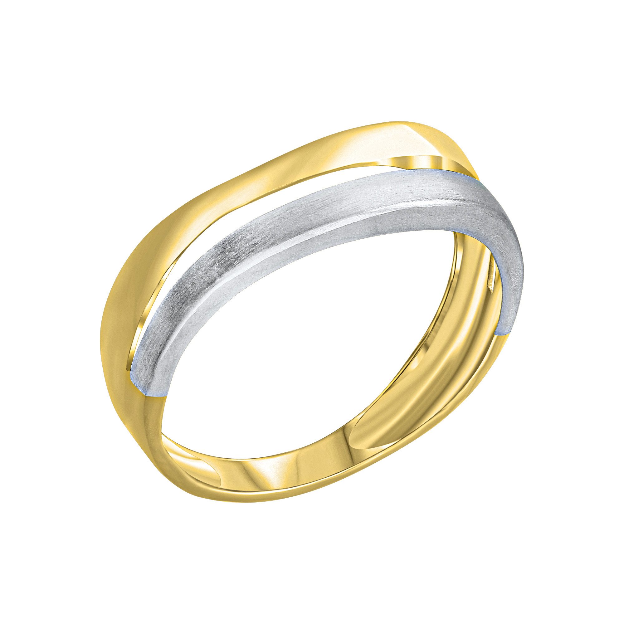 Vivance Fingerring 585/- Gelbgold/Weißgold glanz/matt günstig online kaufen