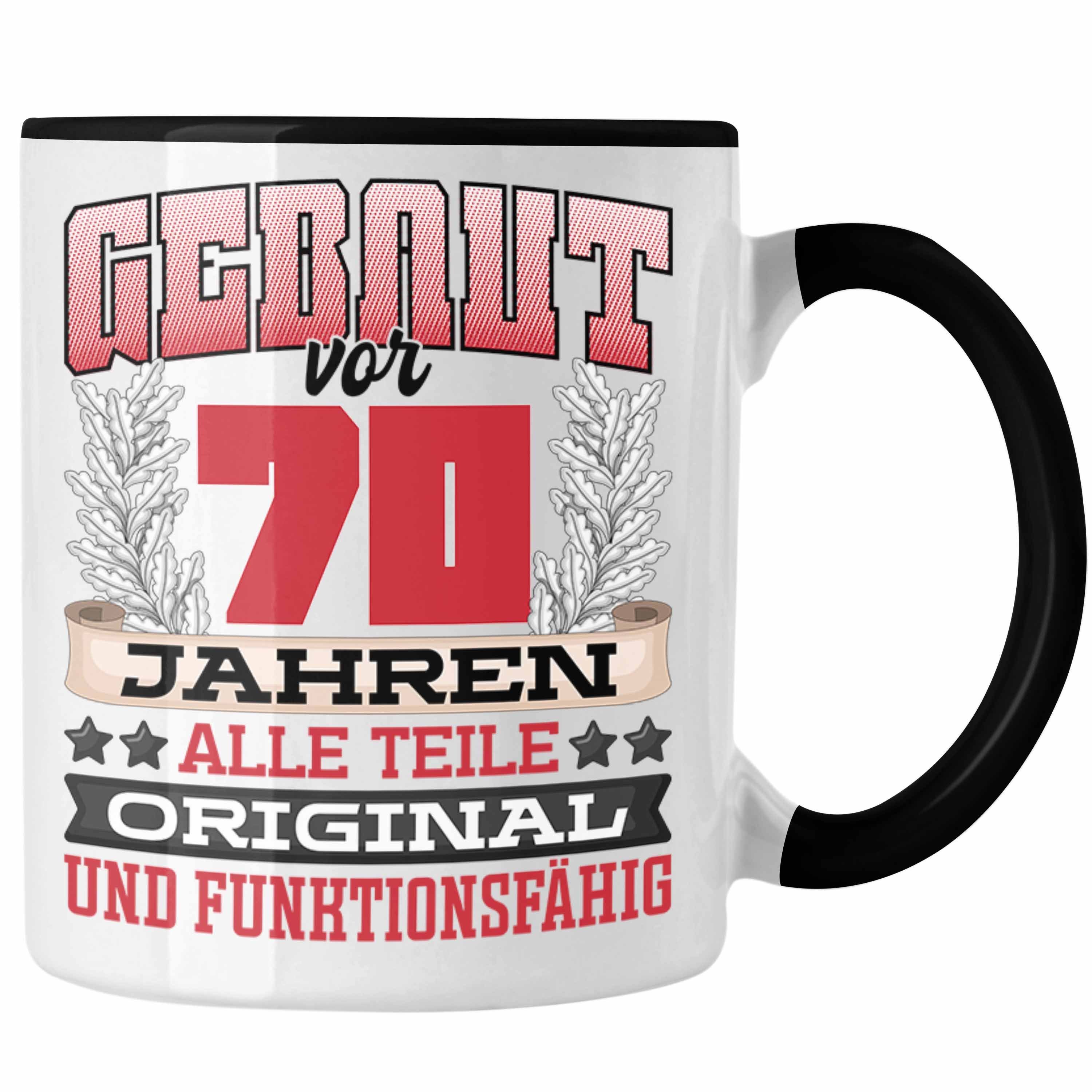 Trendation Tasse 70er Geburtstag Tasse Geschenk Frauen Männer Spruch Gebaut Vor 70 Jahr