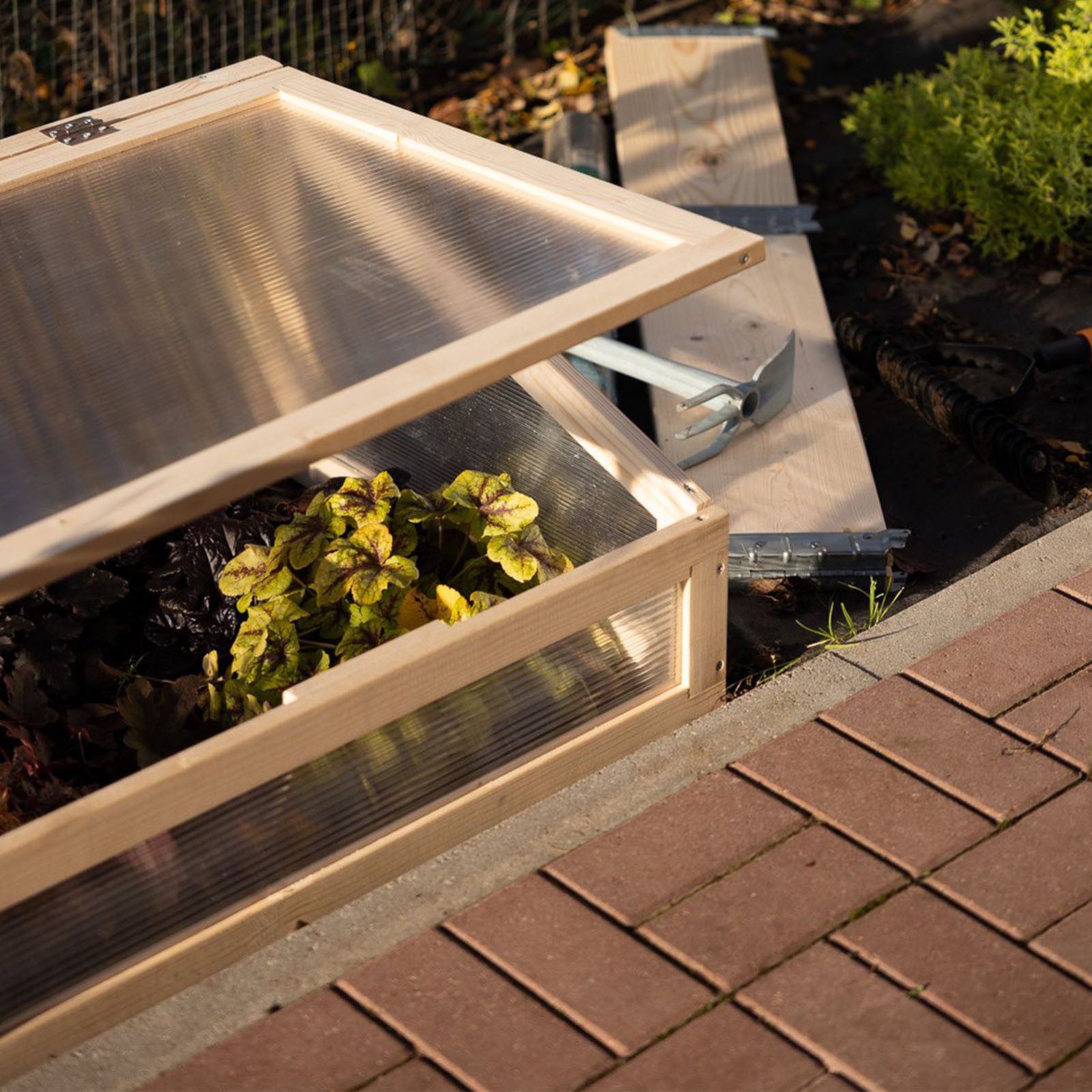 Upyard Frühbeet Aufsatz für Palettenhochbeet - auch separat nutzbar, die ideale Ergänzung für Ihr modulares upyard Hochbeet