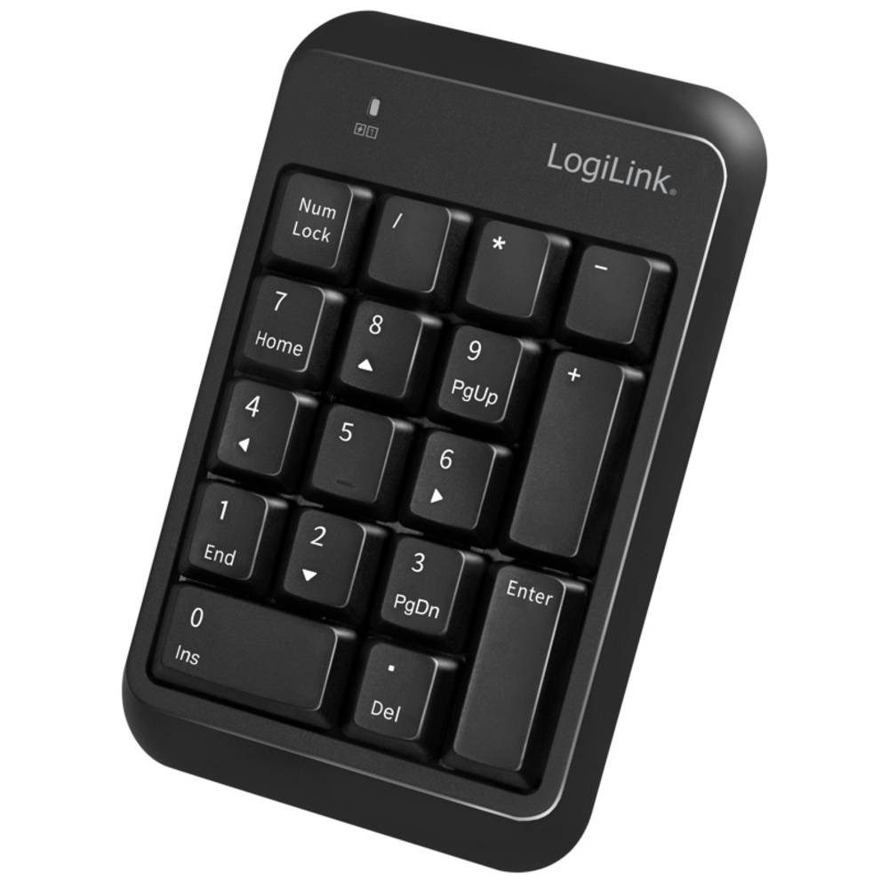 LogiLink Kabelloses Keypad, Bluetooth V5.1 ID0201 Tastatur (Ergonomisch)