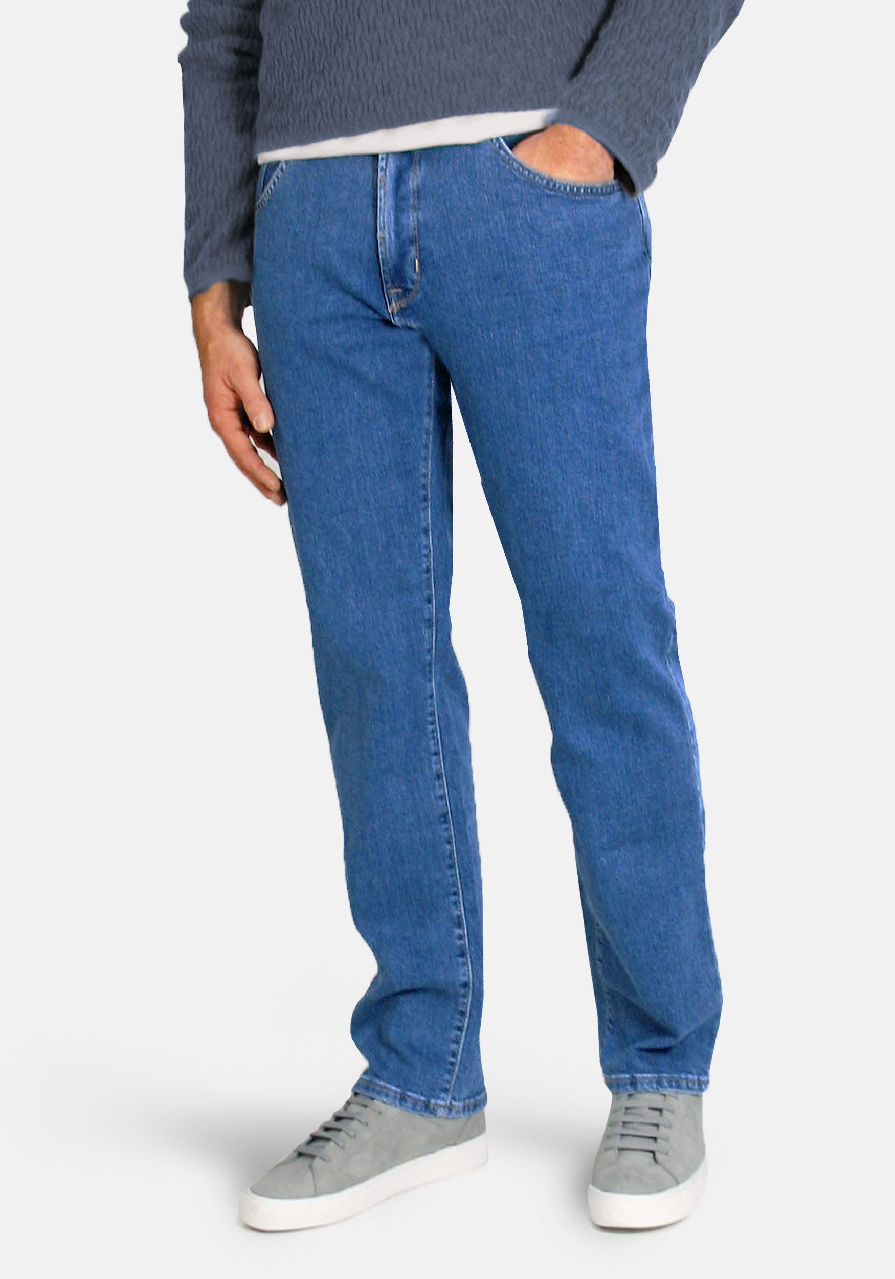 Pierre Cardin 5-Pocket-Jeans DIJON - Denim Klassiker mit bequemer Beinweite