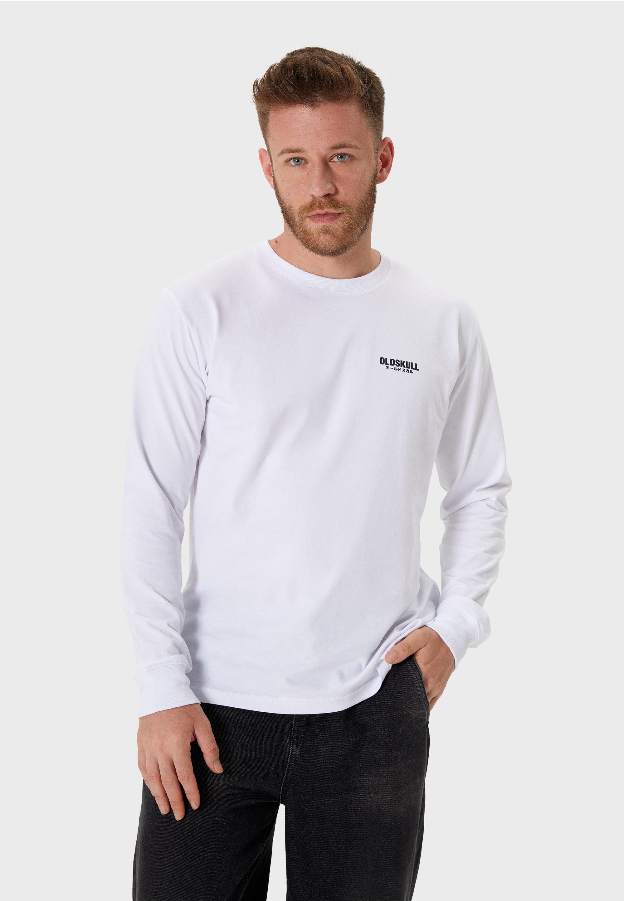 Oldskull Langarmshirt (1-tlg) mit markantem Oldskull-Logo