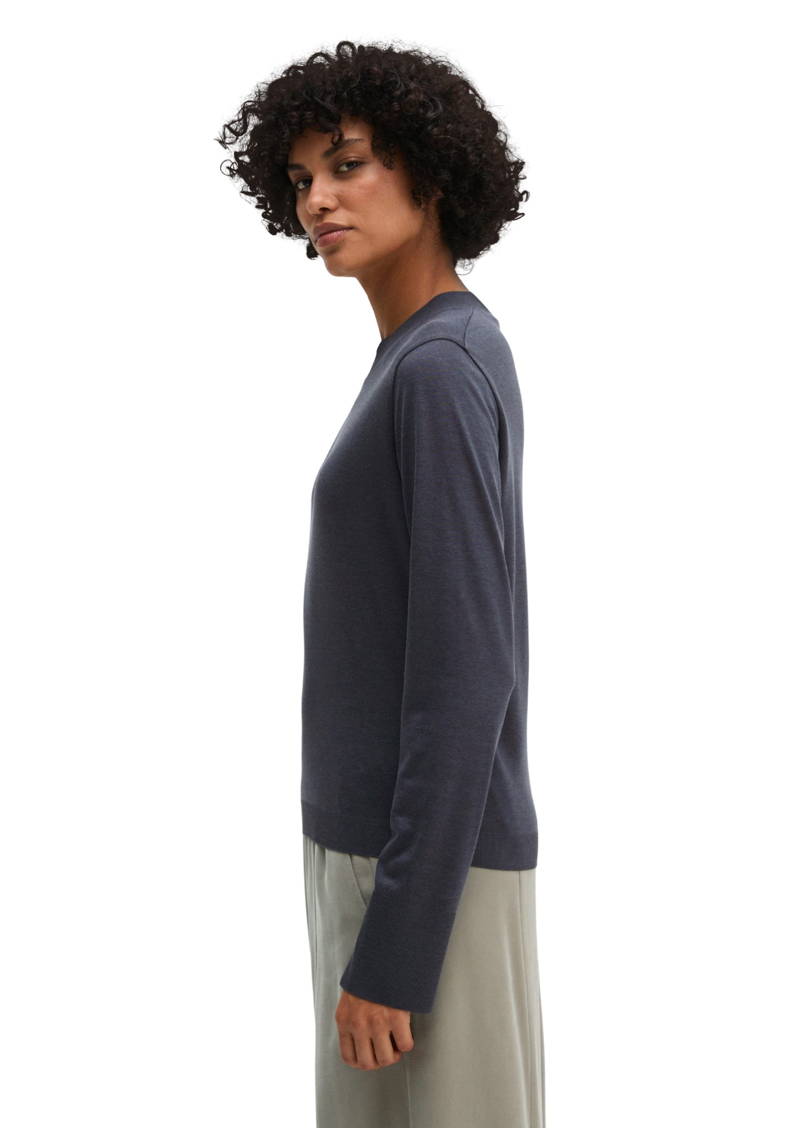 Marc O'Polo Langarmshirt aus TENCEL™ Lyocell-Baumwolle-Mix – Bild 2 von 5