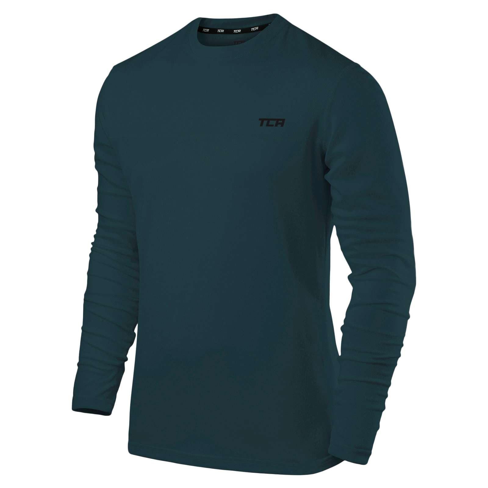 TCA Trainingsshirt TCA Herren Langarm Laufshirt - Blau (1-tlg) günstig online kaufen