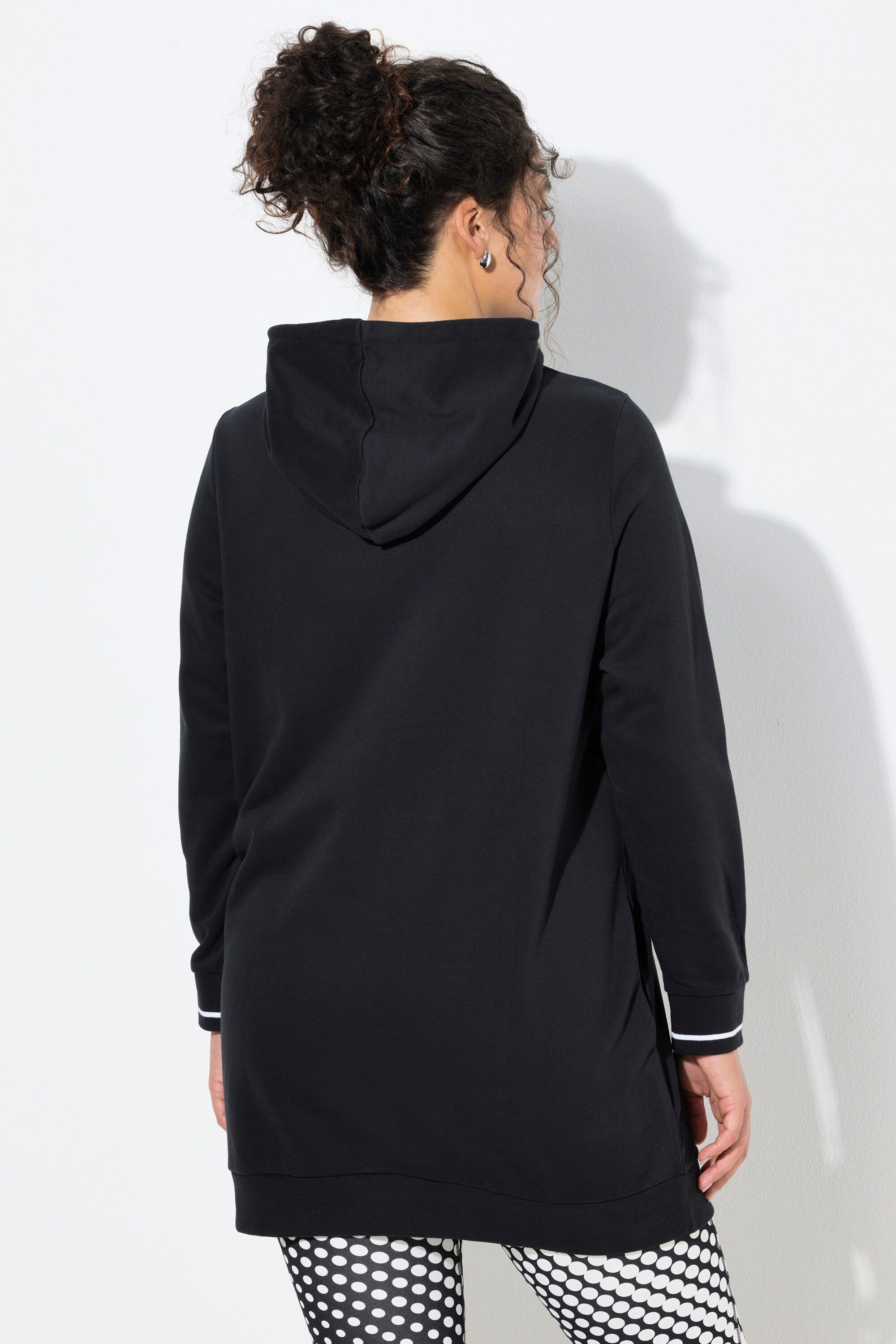 Ulla Popken Sweatshirt Long-Hoodie Oversized Kapuze Langarm – Bild 3 von 4