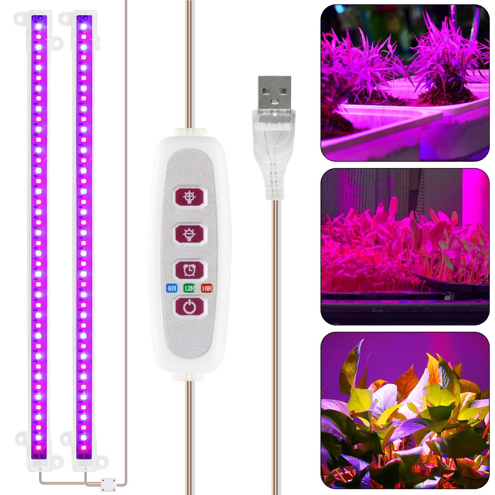 MUPOO Pflanzenlampe LED-Pflanzenlampe Wachstumslichtstreifen Bar,42-288 LED günstig online kaufen