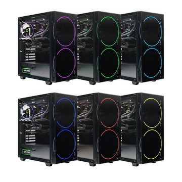 GAMEMAX Black Hole 7183 Gaming-PC (Intel® Core i5 13400F, RTX 4060, 16 GB RAM, 1000 GB SSD, Wasserkühlung, DDR5, Windows 11)