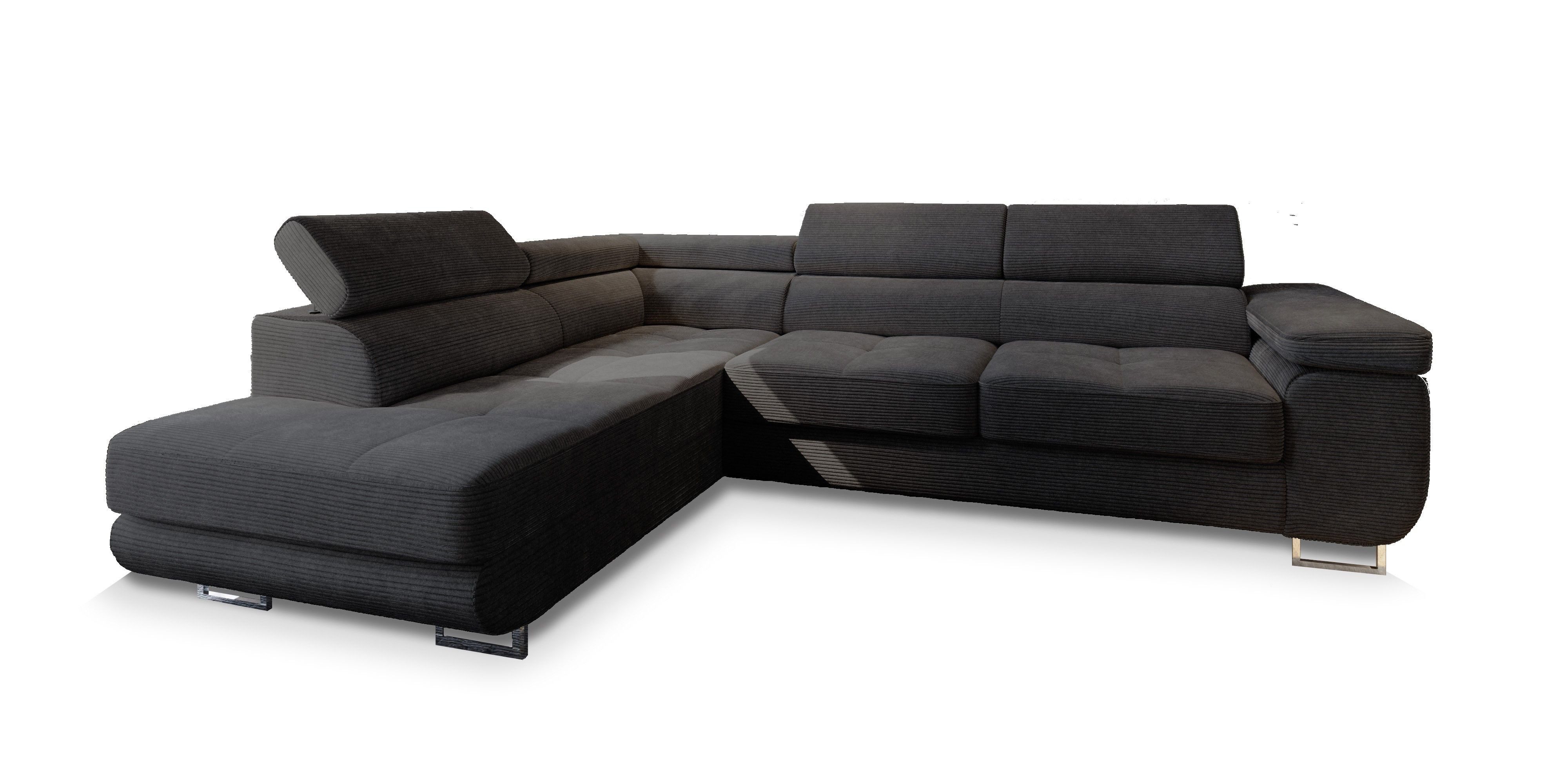 Masseno Ecksofa APIRO mit Schlaffunktion L-Form, Sofa mit Bettkasten günstig online kaufen