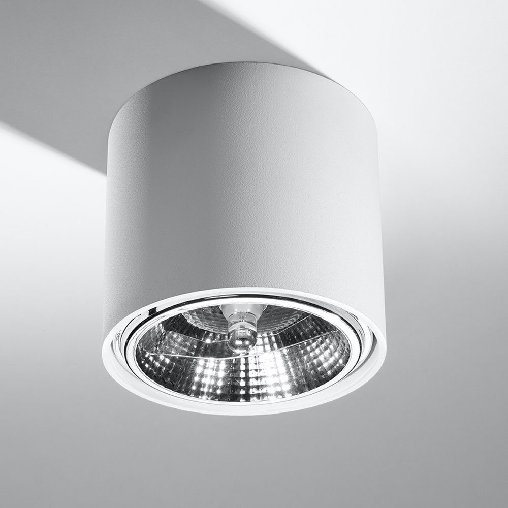 Leuchtmittel Einbaustrahler, Aufbauspot inklusive, Deckenleuchte skandinavisch LED Deckenlampe weiß GU10 nicht Spots etc-shop