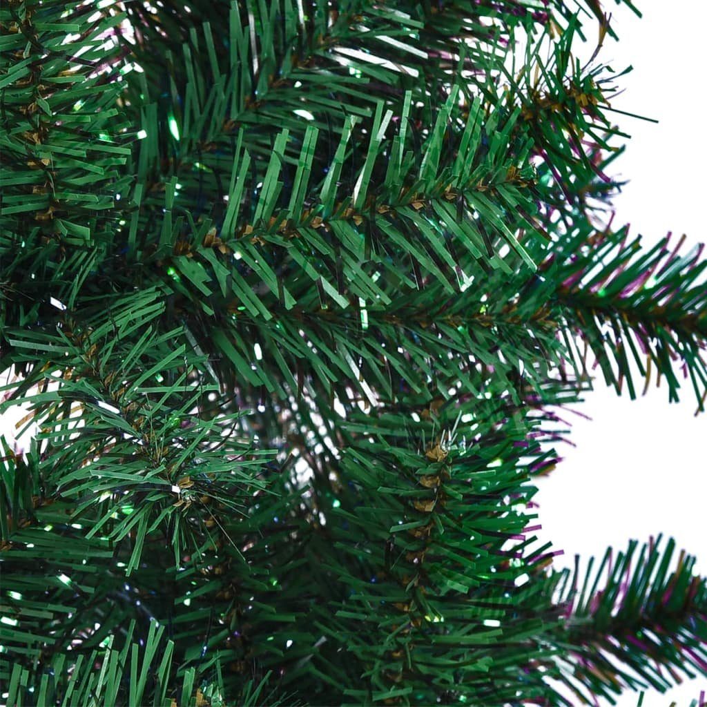 Spitzen Weihnachtsbaum 210 cm Schillernde Grün furnicato Künstlicher PVC