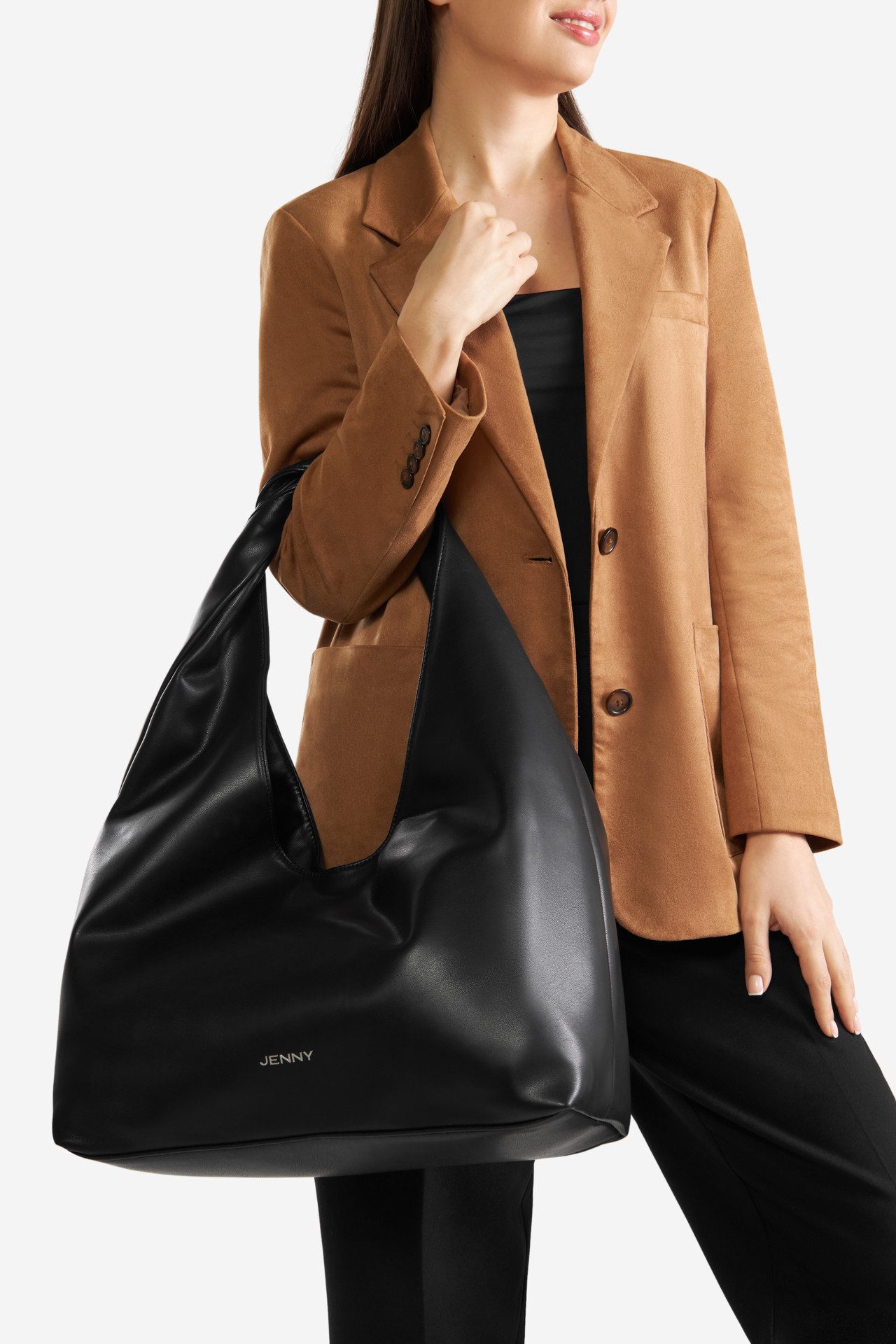 Jenny Handtasche JENNY Große Tasche JEN-L-006-07 schwarz