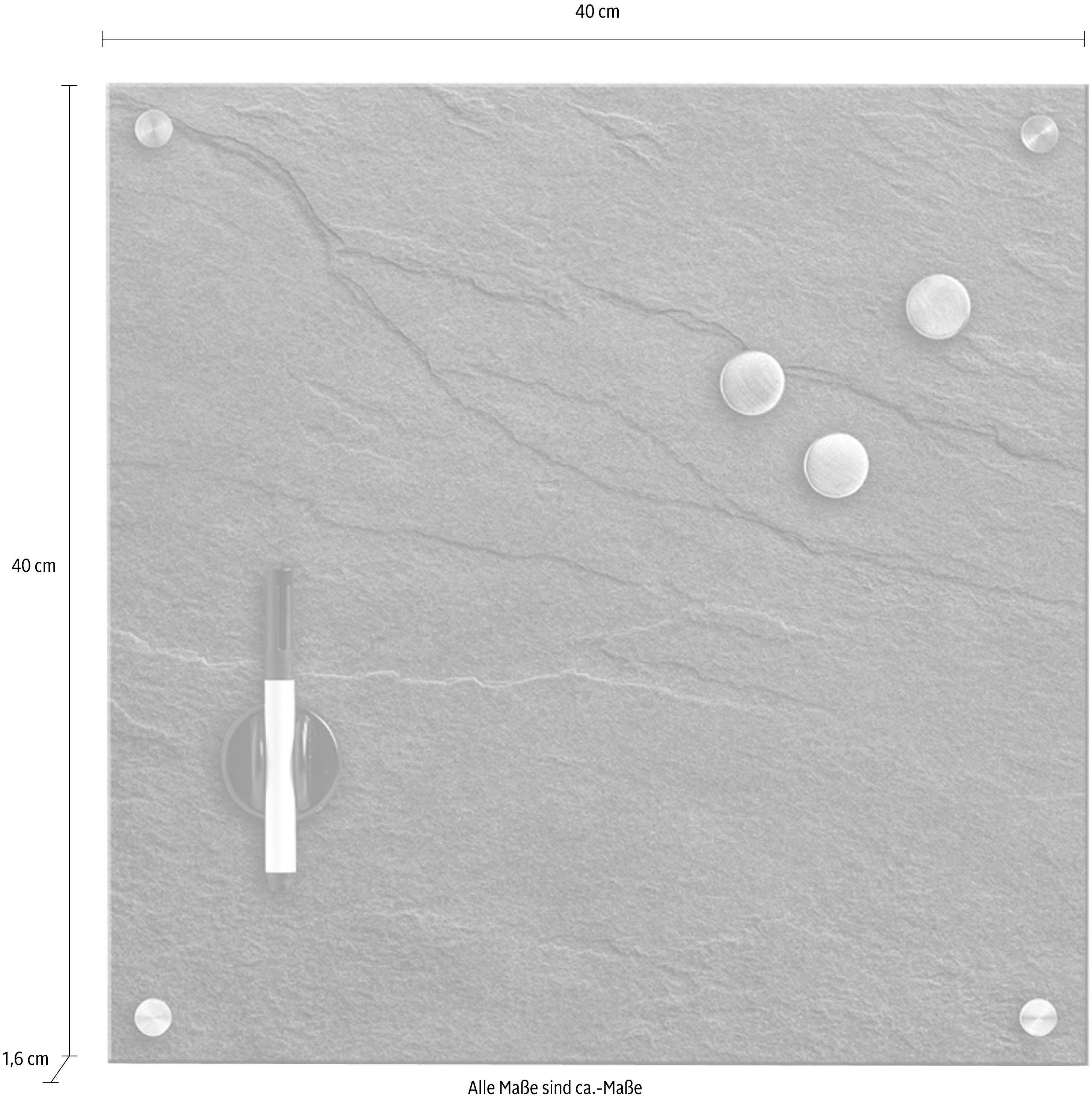 Zeller Present Magnettafel Schiefer, Glas günstig online kaufen