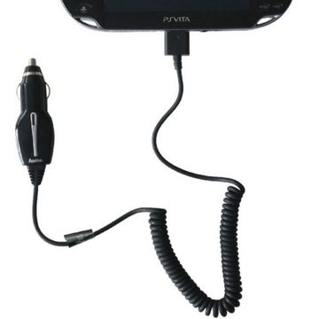 Hama Kfz Ladekabel Auto Ladegerät Adapter Lader Smartphone-Ladegerät (1-tlg., Zigarettenanzünder 12V, für Sony PS Vita PSVITA Konsole, auch PSV Slim)