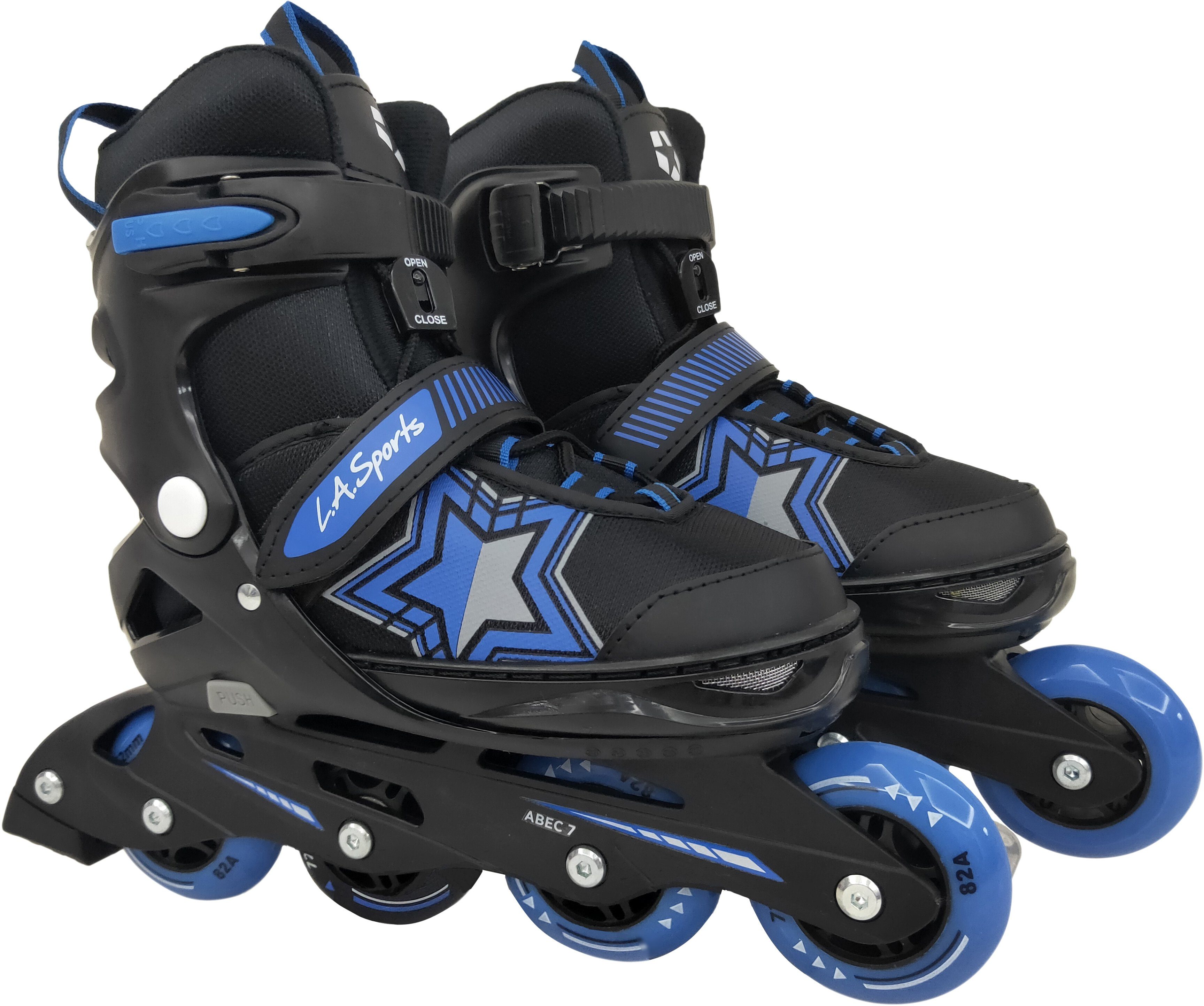 L.A. Sports Inlineskates »Inliner Skate Softboot Kinder Jugendliche Größenverstellung 5 Größen