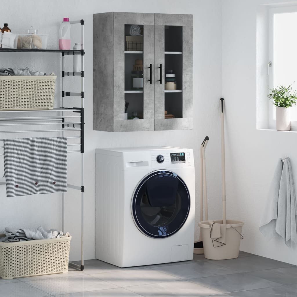 vidaXL Sideboard, Wandschrank Betongrau 69,5x34x90 cm günstig online kaufen