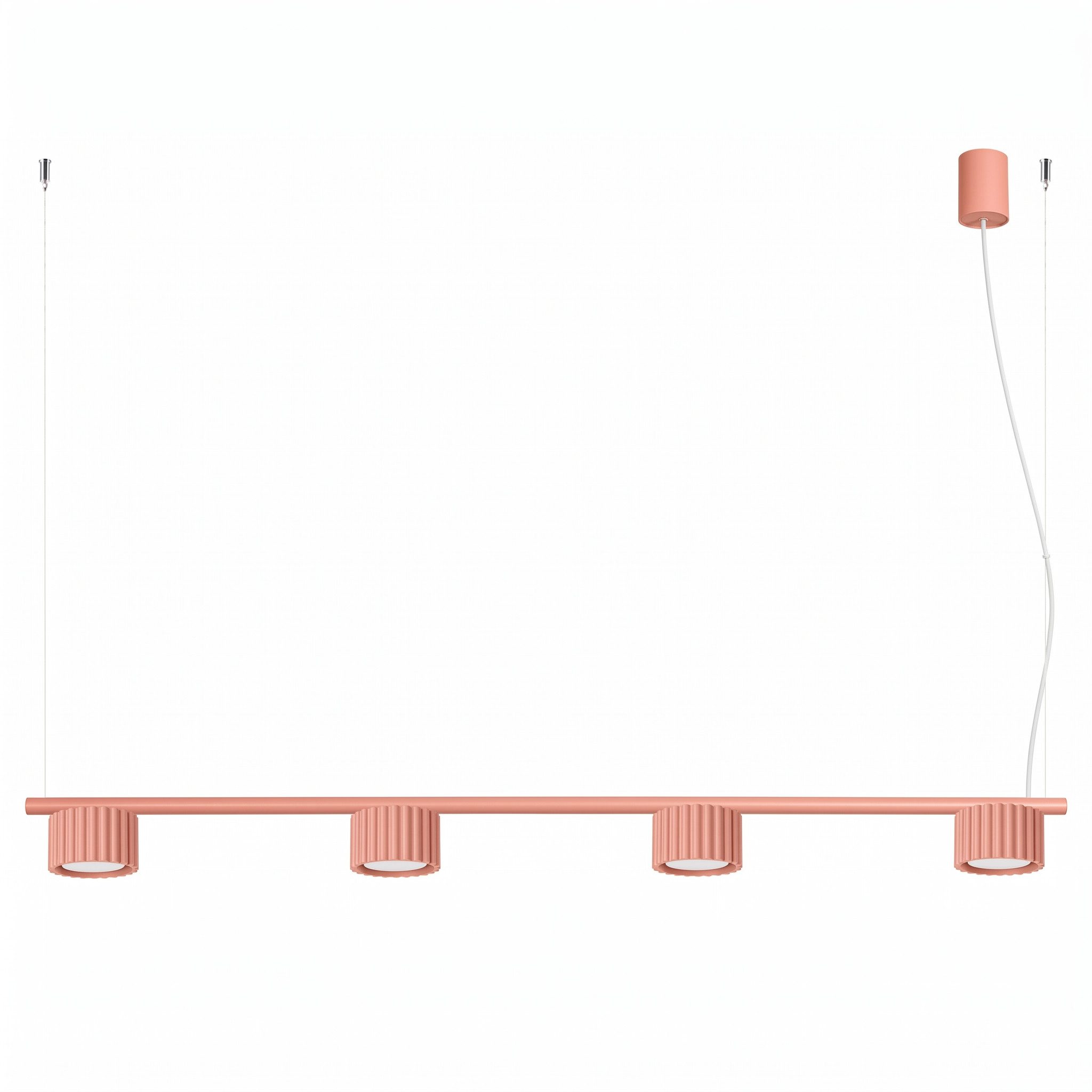 SOLLUX lighting Kronleuchter Kronleuchter AURA 4 apricot Gx53, Nicht enthalten