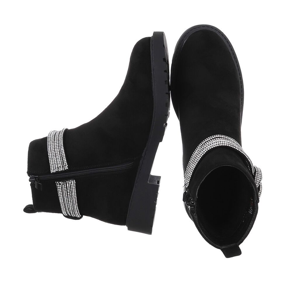 Ital-Design Damen Freizeit Stiefelette (87108776) Blockabsatz Flache Stiefe günstig online kaufen