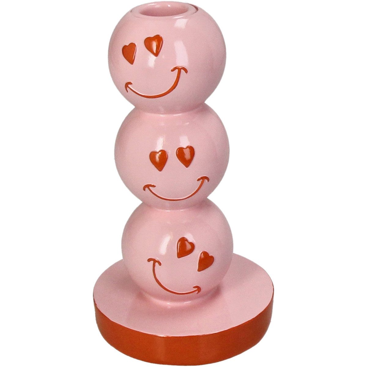 Kersten BV Kerzenhalter Kerzenständer Smiley Pink günstig online kaufen