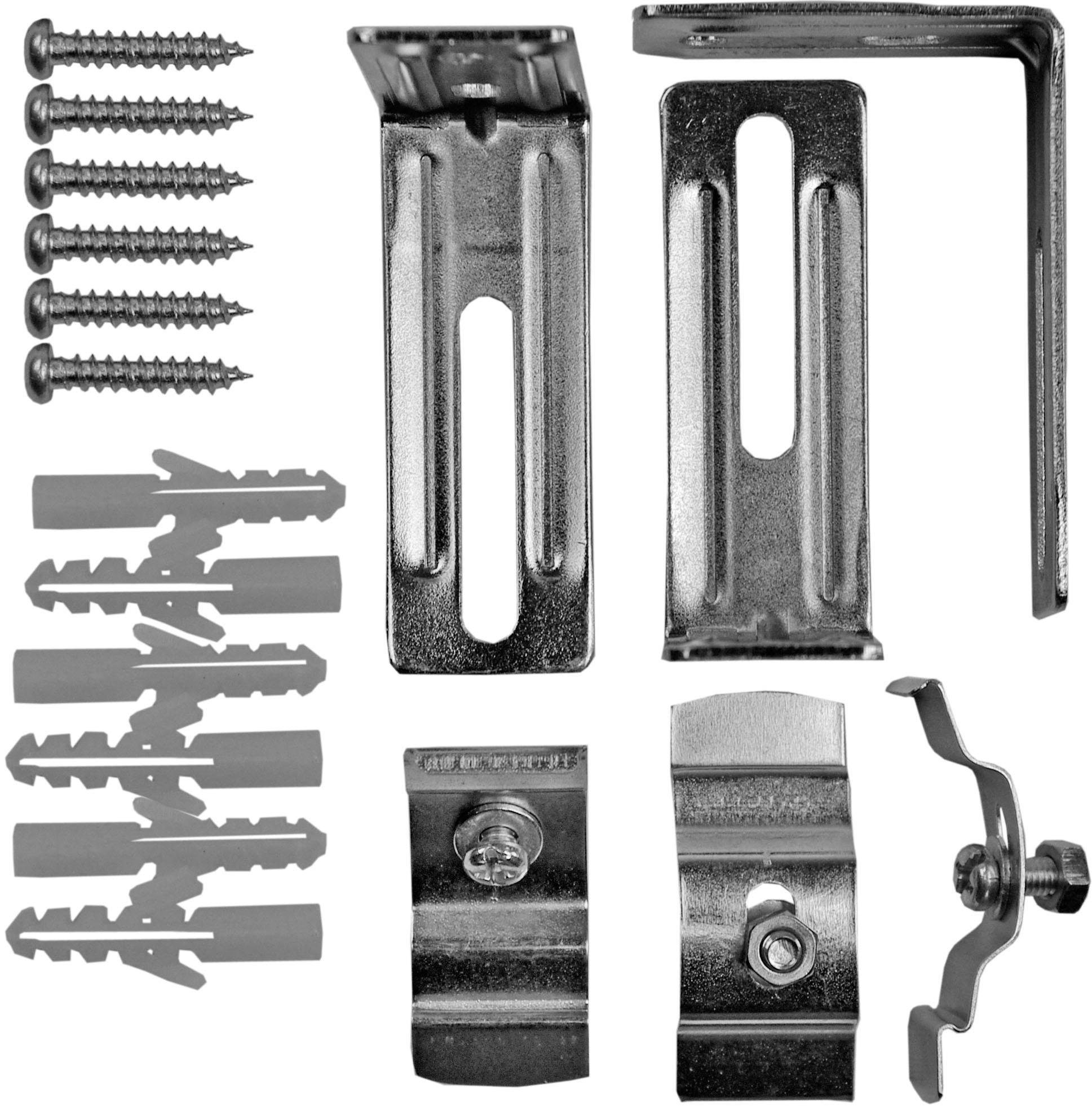 Liedeco Flächenvorhangschiene, 3-läufig im Fixmaß, inklusive Paneelwagen
