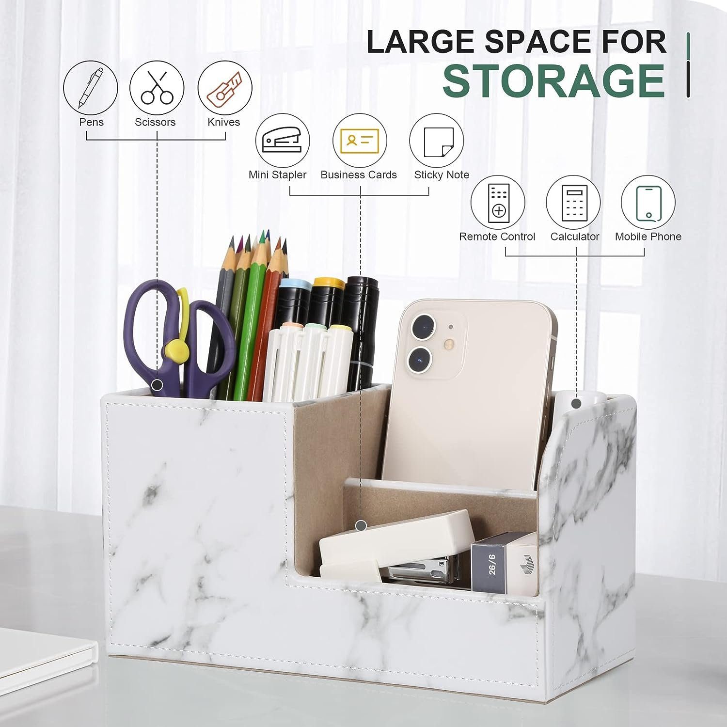 Stiftehalter Büro Bleistifthalter,Organizer autolock white Schreibtisch, Organizer Desktop