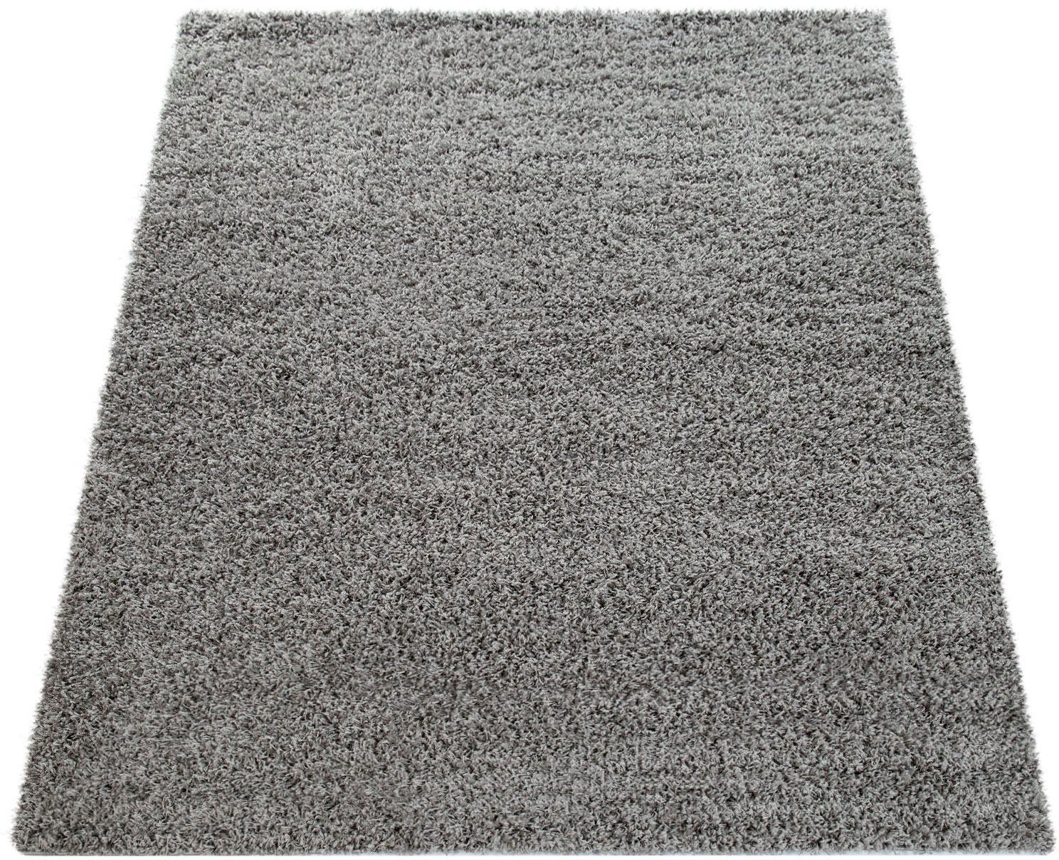 Paco Home Teppich »Twister 500«, rechteckig, 44 mm Höhe, Uni Hochflor Shagg günstig online kaufen