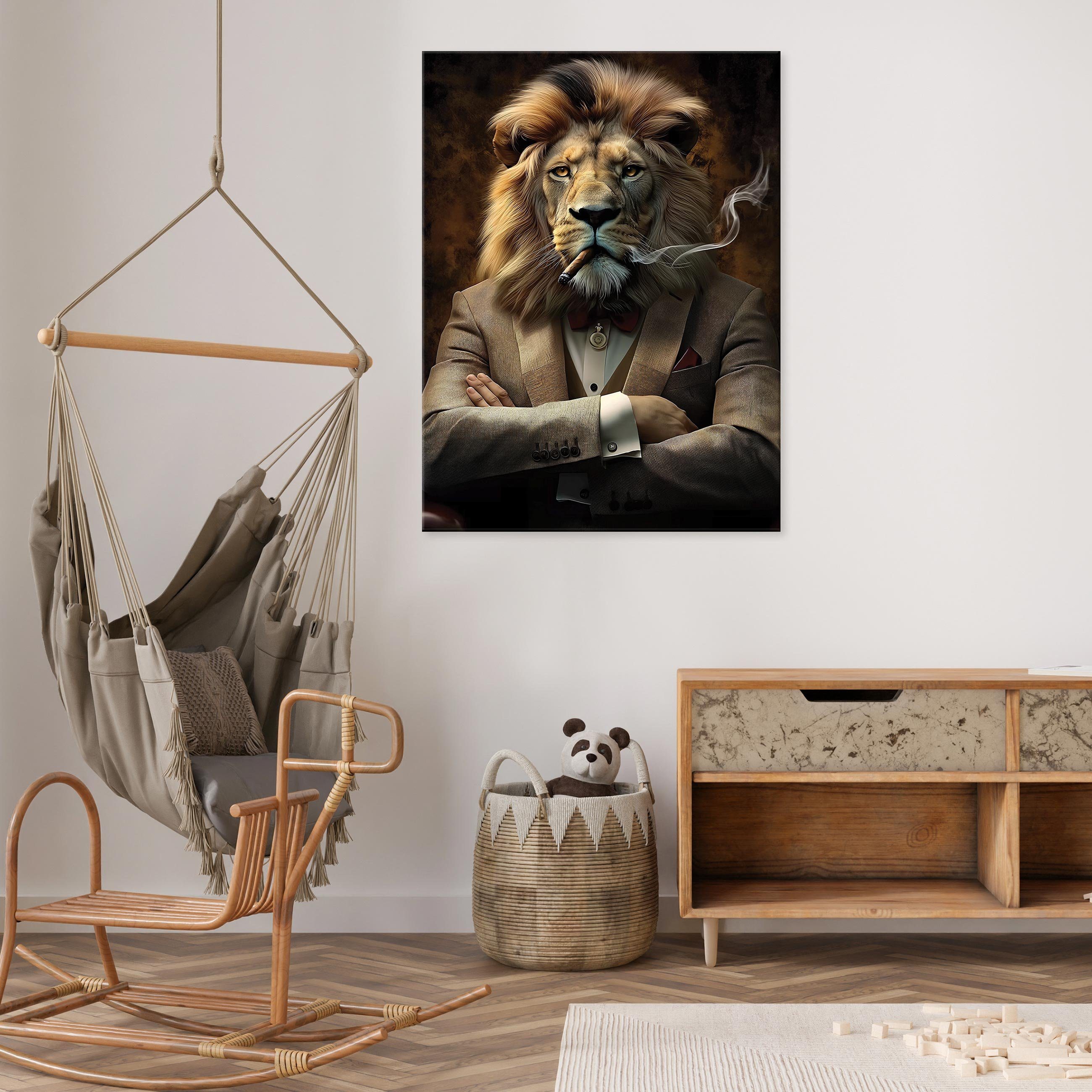 Wallarena Leinwandbild Löwe Abstrakt Motivation Wand günstig online kaufen