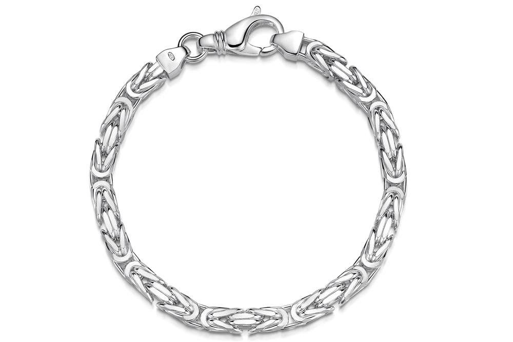 925 6mm Armband - Silberkettenstore Silberarmband Königskette Silber