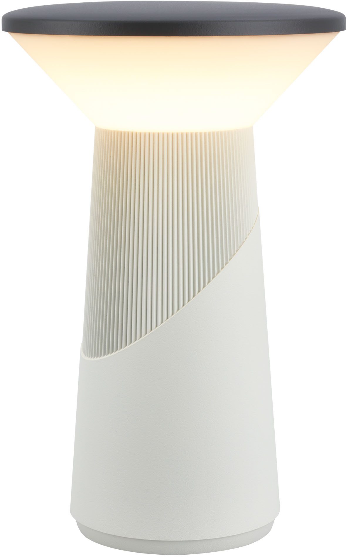Briloner Leuchten LED Tischleuchte PILIA, LED wechselbar, 15x24 cm, Akku tauschbar, Indoor/Outdoor, Wohnzimmer, Balkon