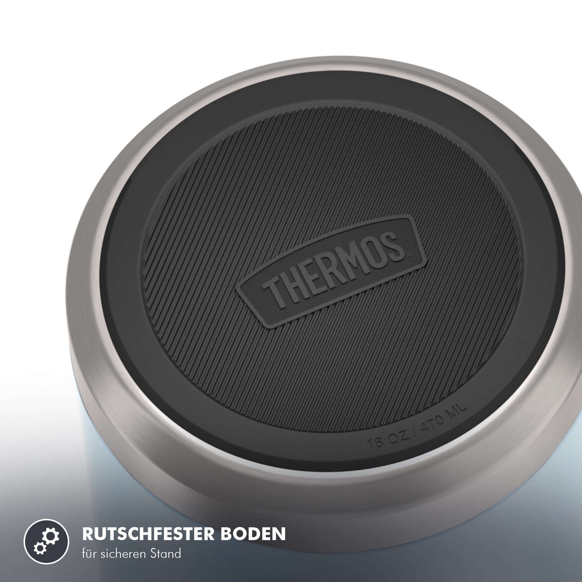THERMOS Thermobehälter ICON FOOD JAR, Thermobehälter für Essen, spülmaschinenfest, Edelstahl, Kunststoff, Silikon, (1-tlg), 0,47l, 10h heiß & 24h kalt, dicht &  – Bild 5 von 5