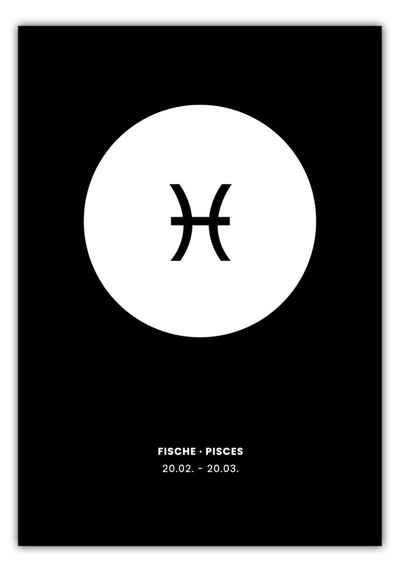 MOTIVISSO Poster Sternzeichen Fische - Symbol