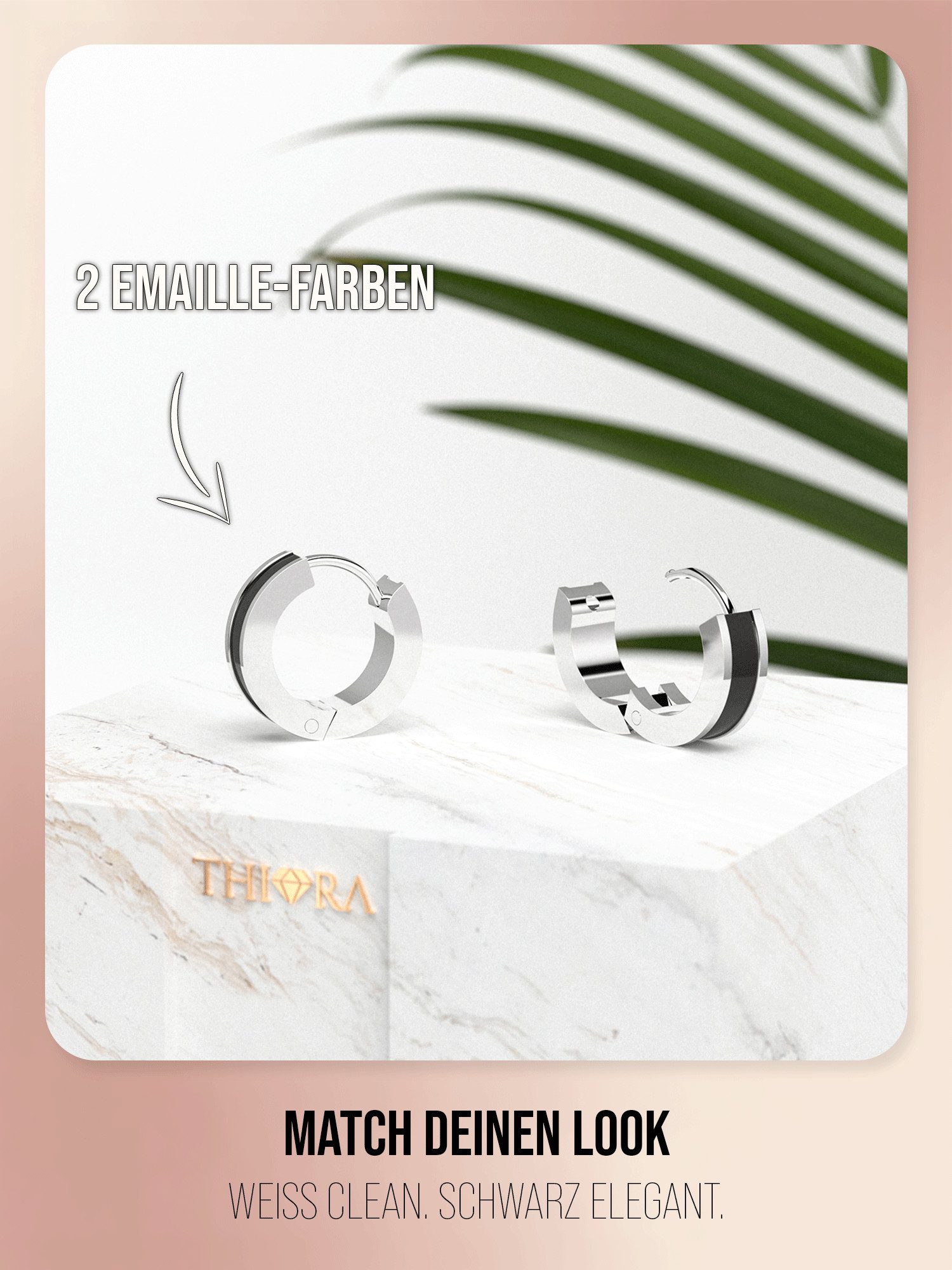 THIORA Paar Creolen Seychelles Secret, Wasserfest