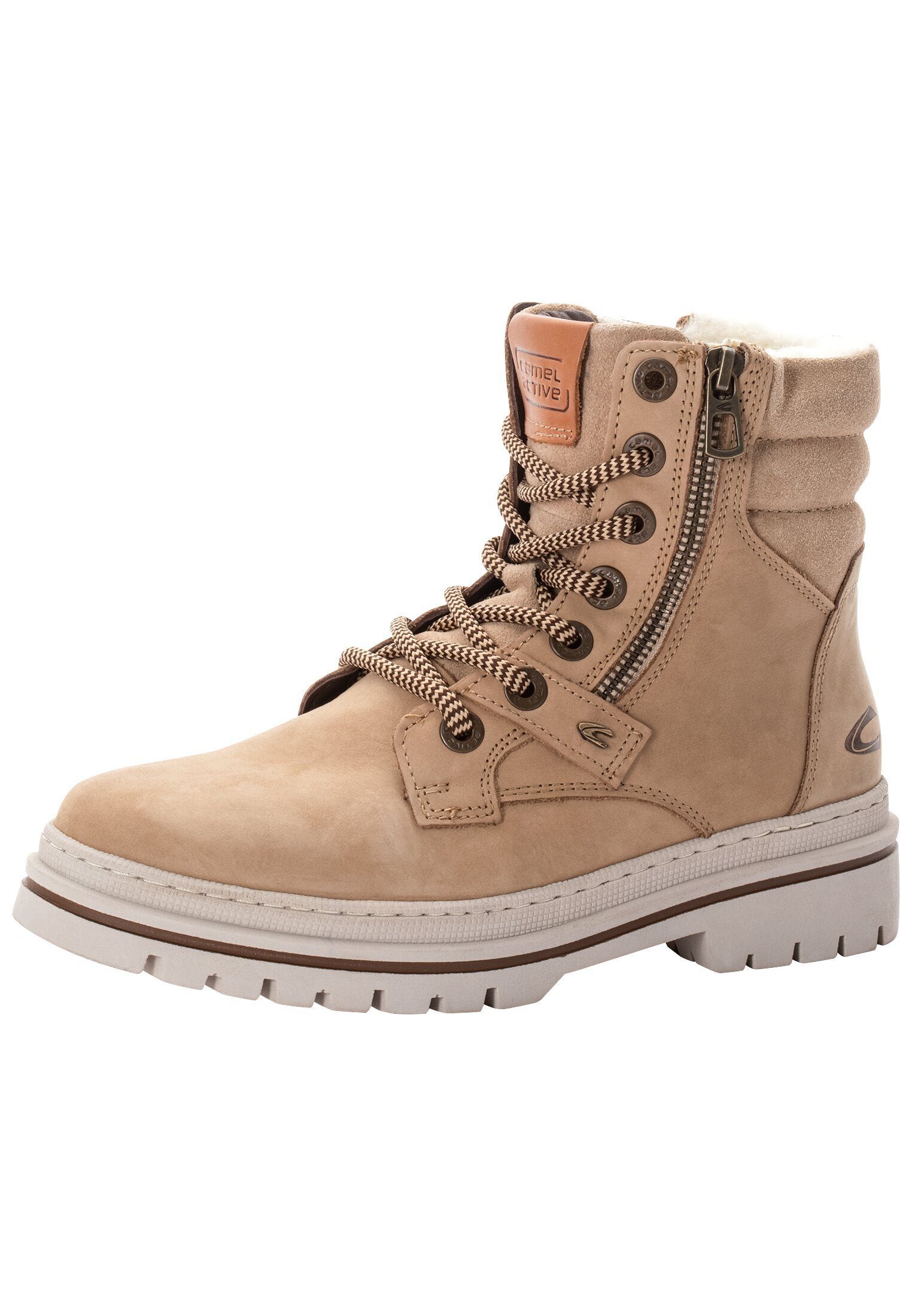 camel active mit warmem Wollfutter Schnürschuh